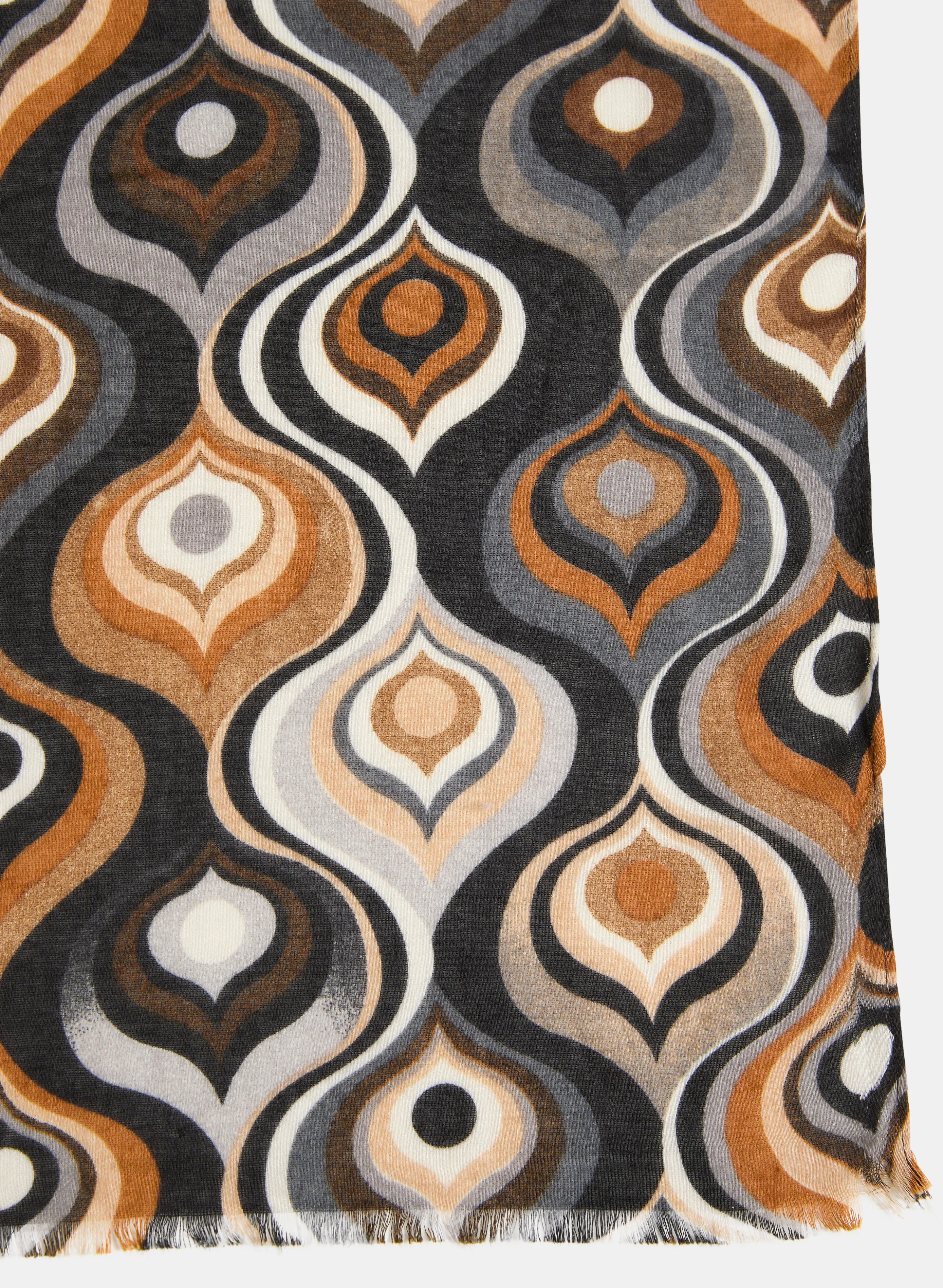 Abstract Print Rectangular Scarf sold by Melanie Lyne product image thumbnail 3