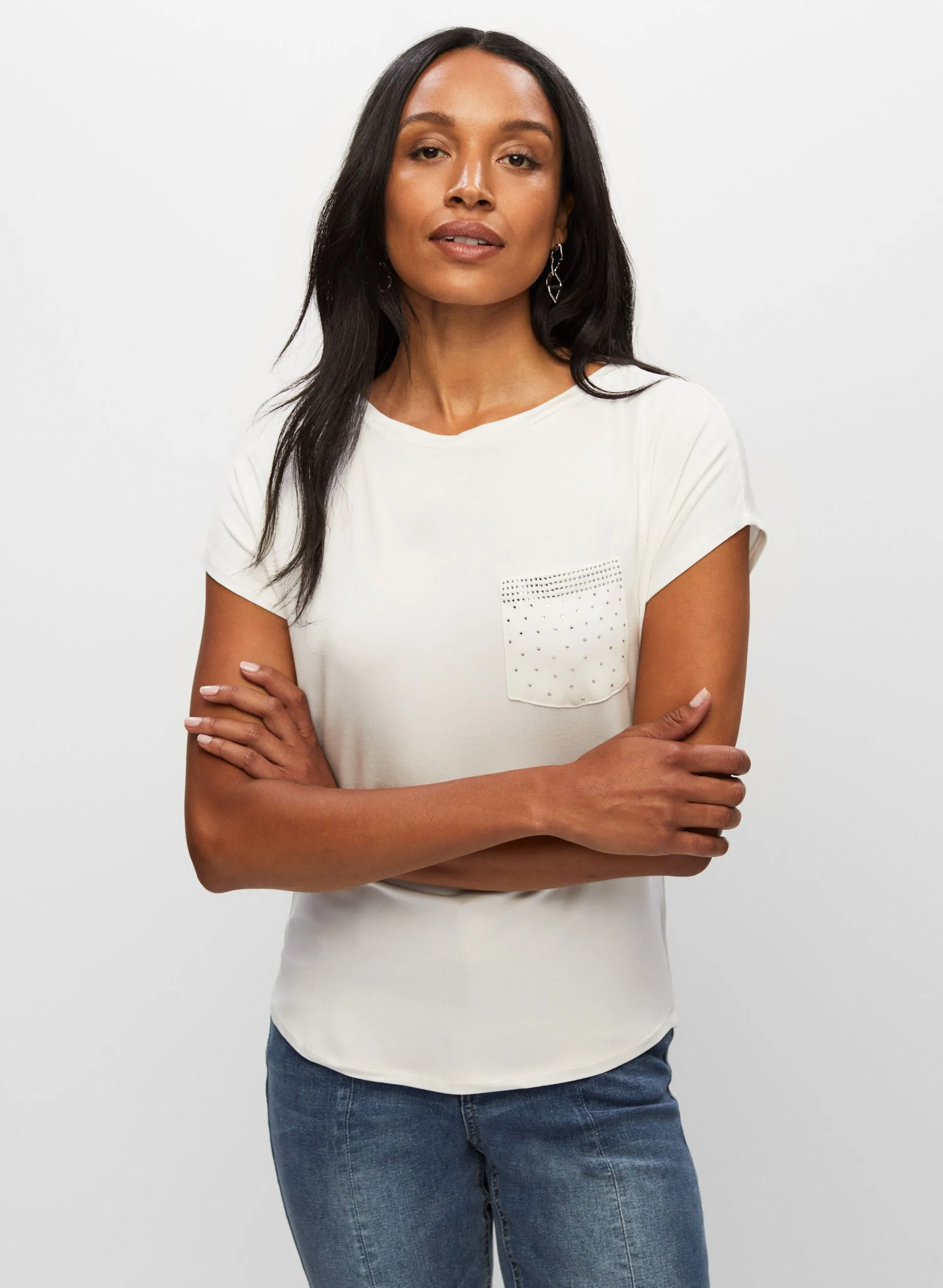 Essential Embellished Pocket Tee sold by Melanie Lyne product image thumbnail 5