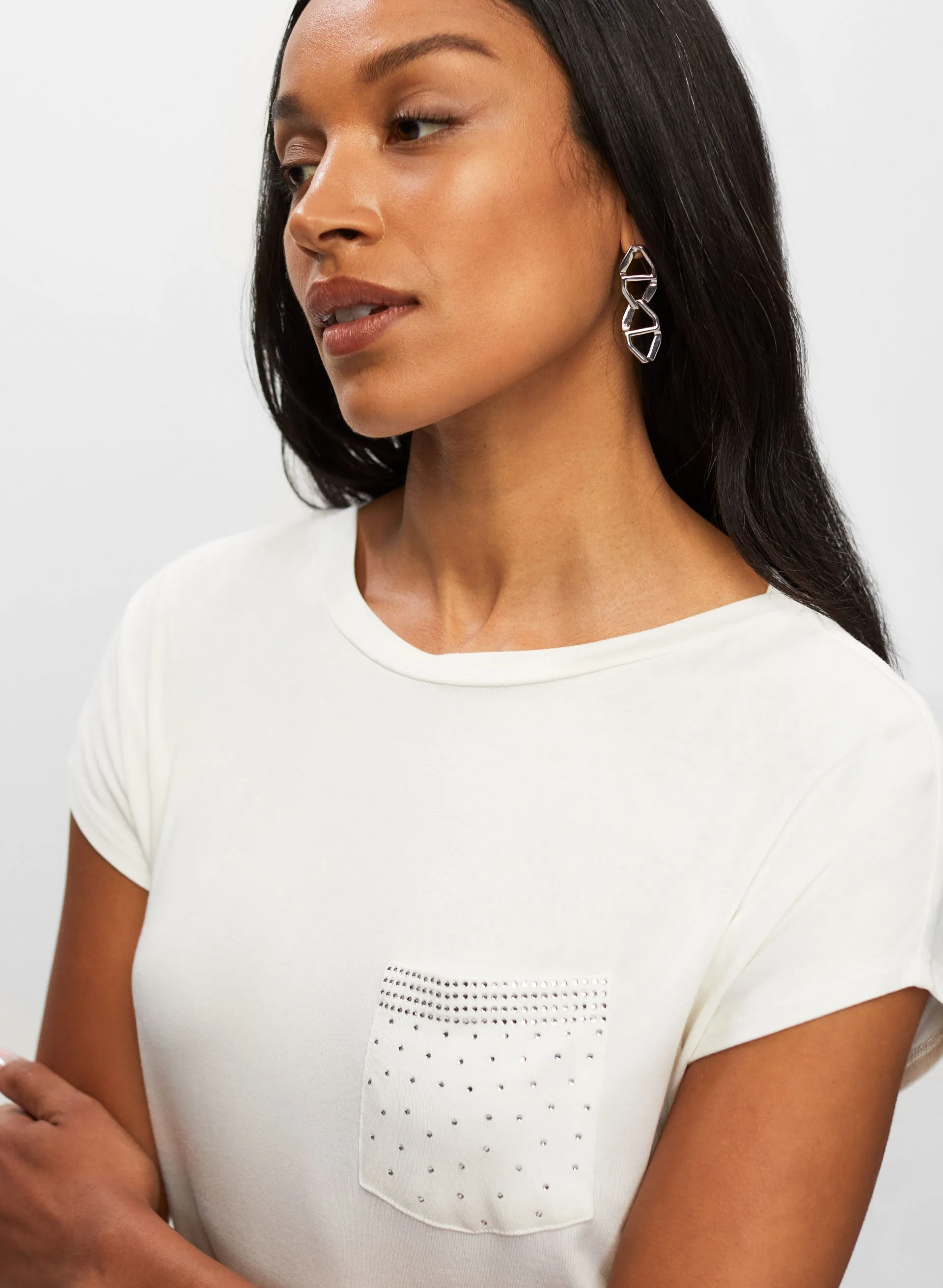 Essential Embellished Pocket Tee sold by Melanie Lyne product image thumbnail 3