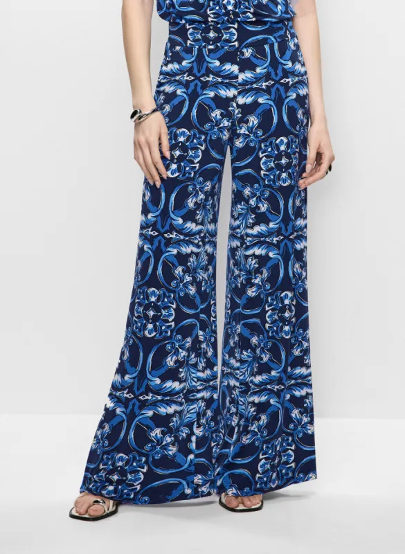 Abstract Print Wide Leg Pants sold by Melanie Lyne
