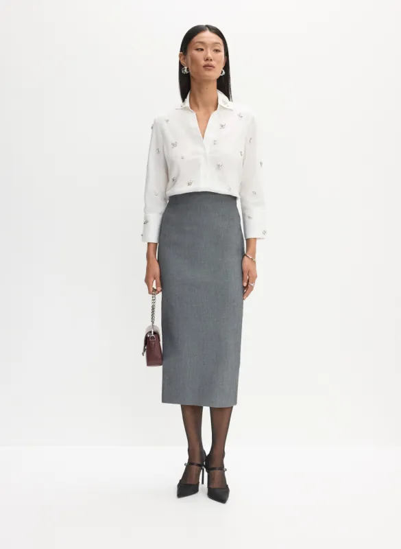 Button-Up Blouse & Pencil Skirt sold by Melanie Lyne