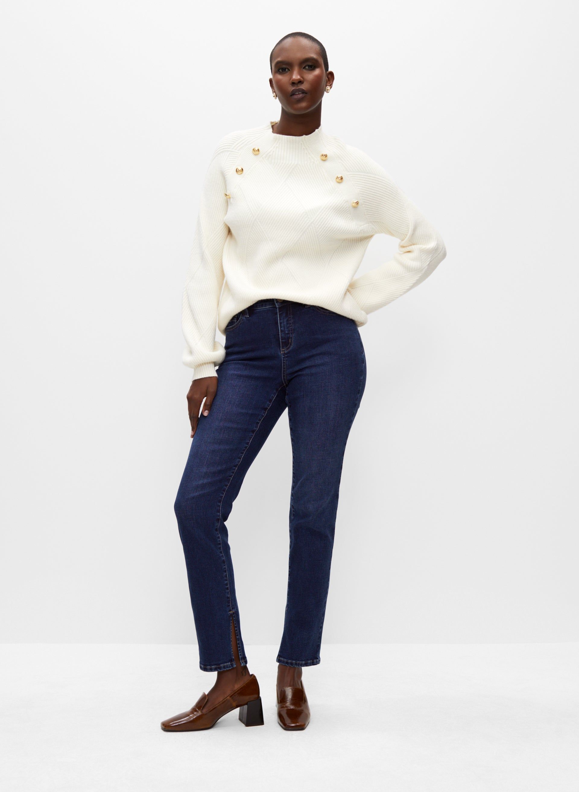 Diamond Rib Knit Pullover Sweater sold by Melanie Lyne