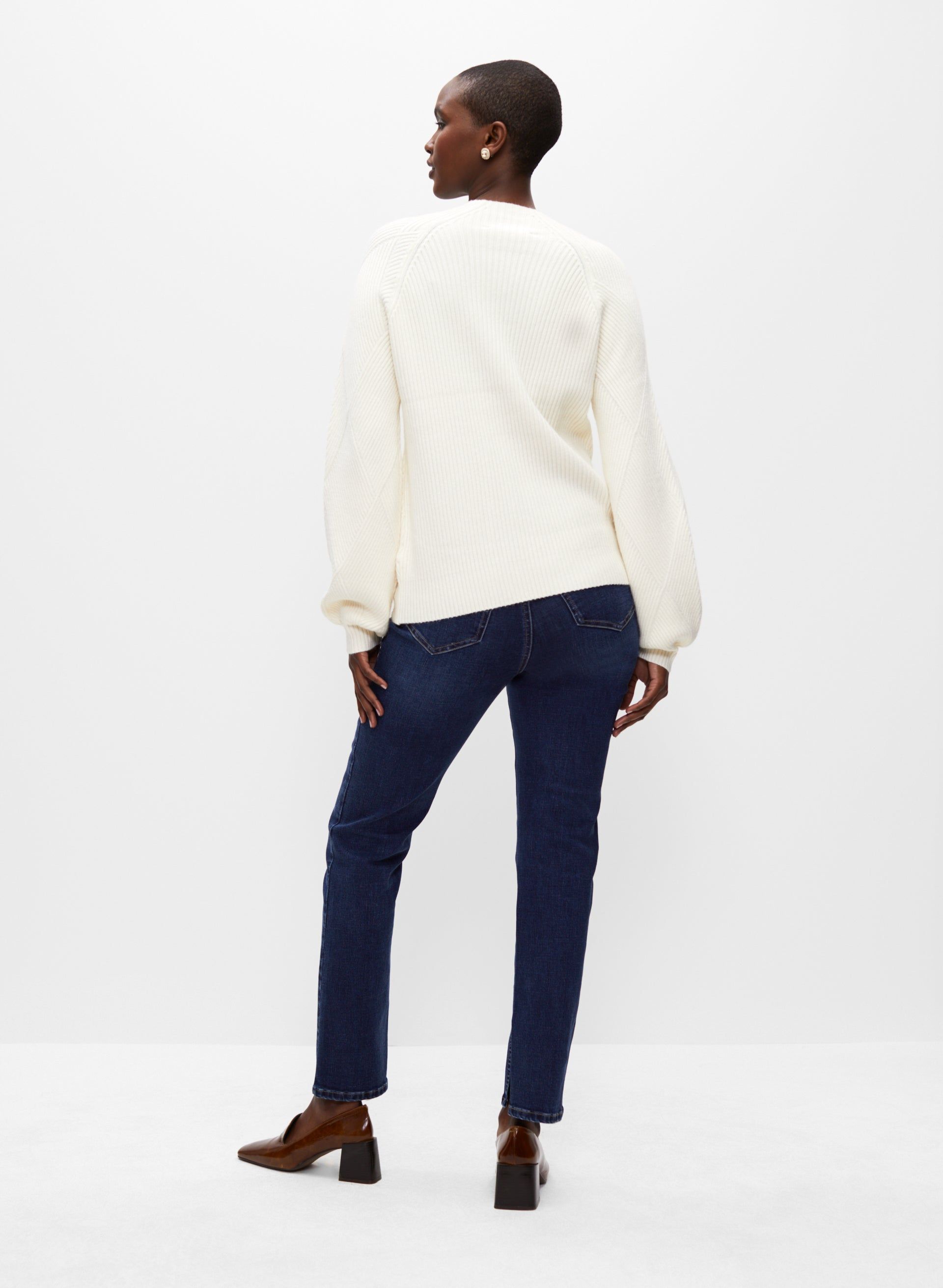 Diamond Rib Knit Pullover Sweater sold by Melanie Lyne product image thumbnail 4