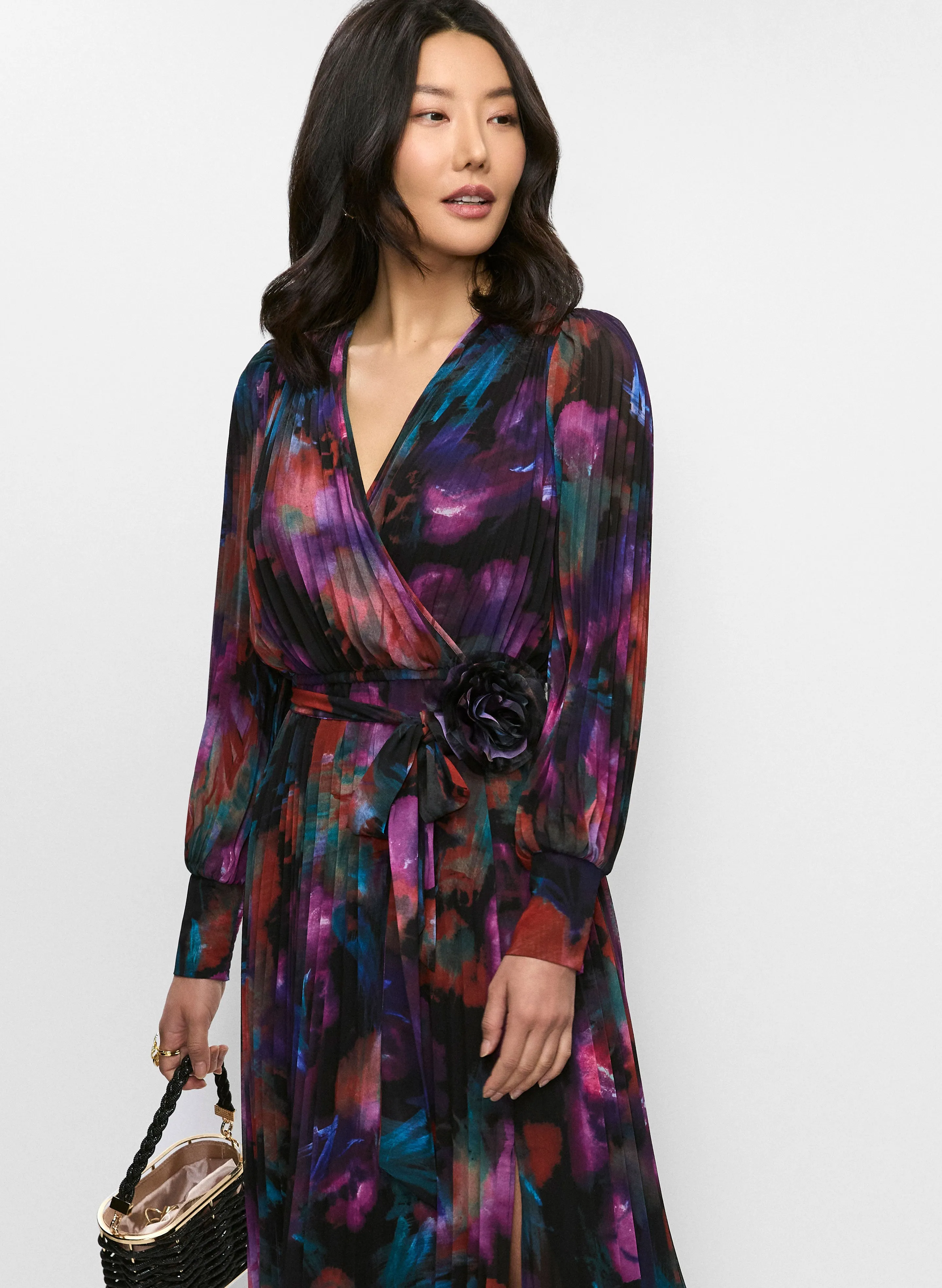 Joseph Ribkoff - Rosette Wrap Dress sold by Melanie Lyne product image thumbnail 5