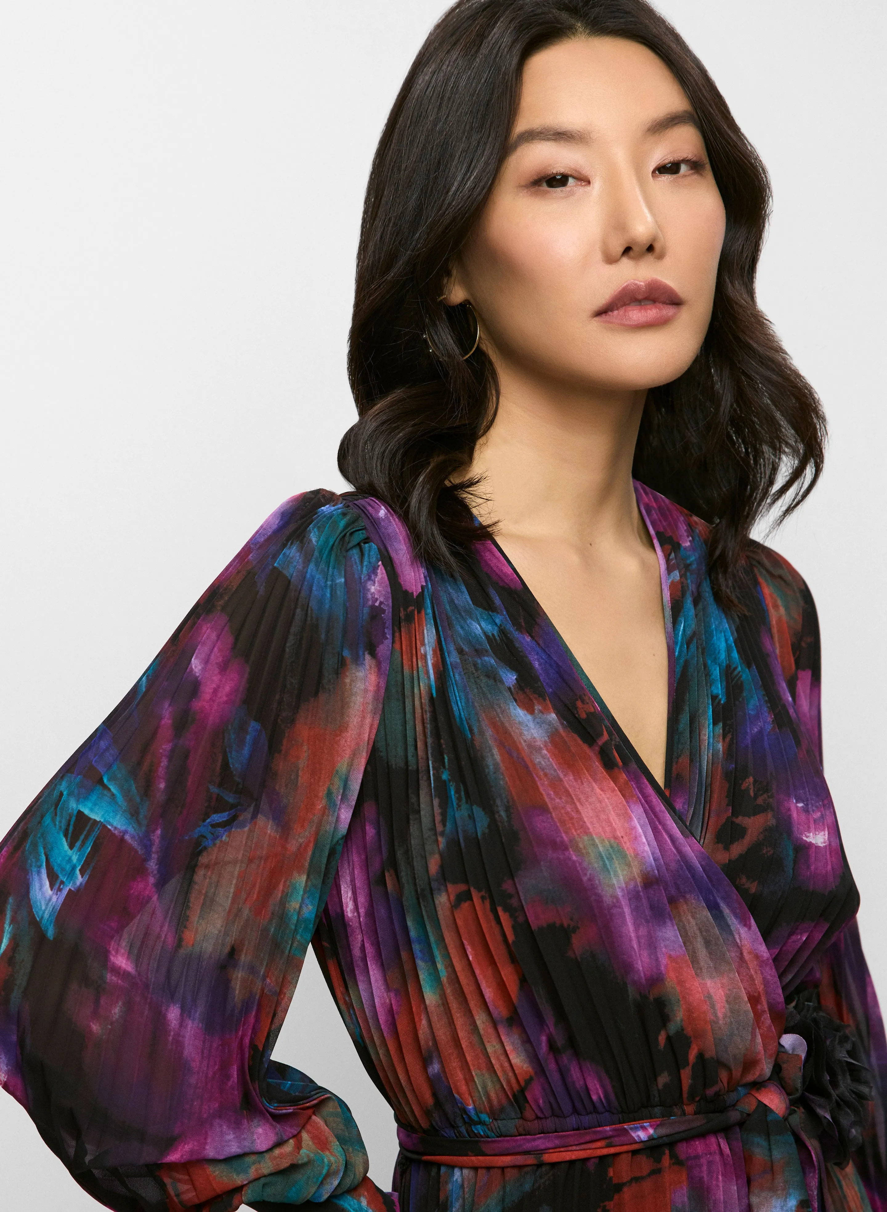 Joseph Ribkoff - Rosette Wrap Dress sold by Melanie Lyne product image thumbnail 2