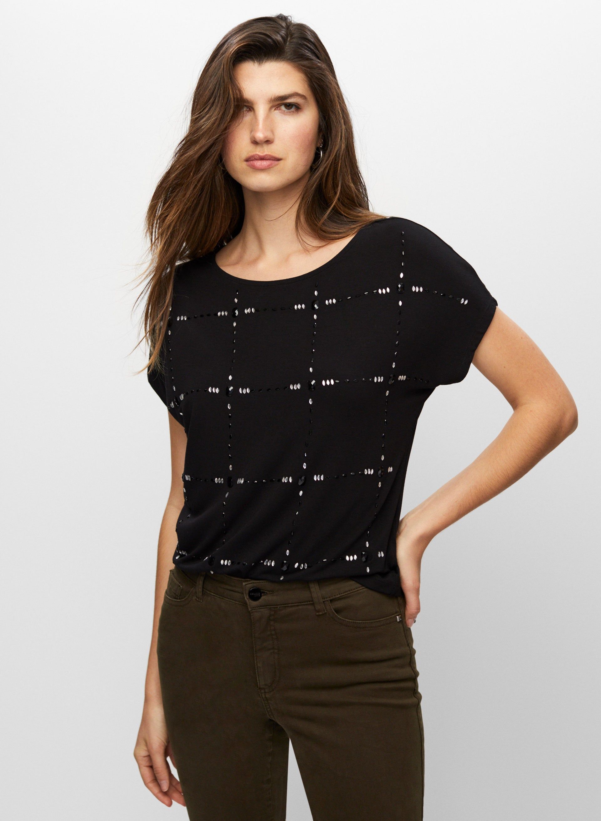 Jewel Detail Tee sold by Melanie Lyne