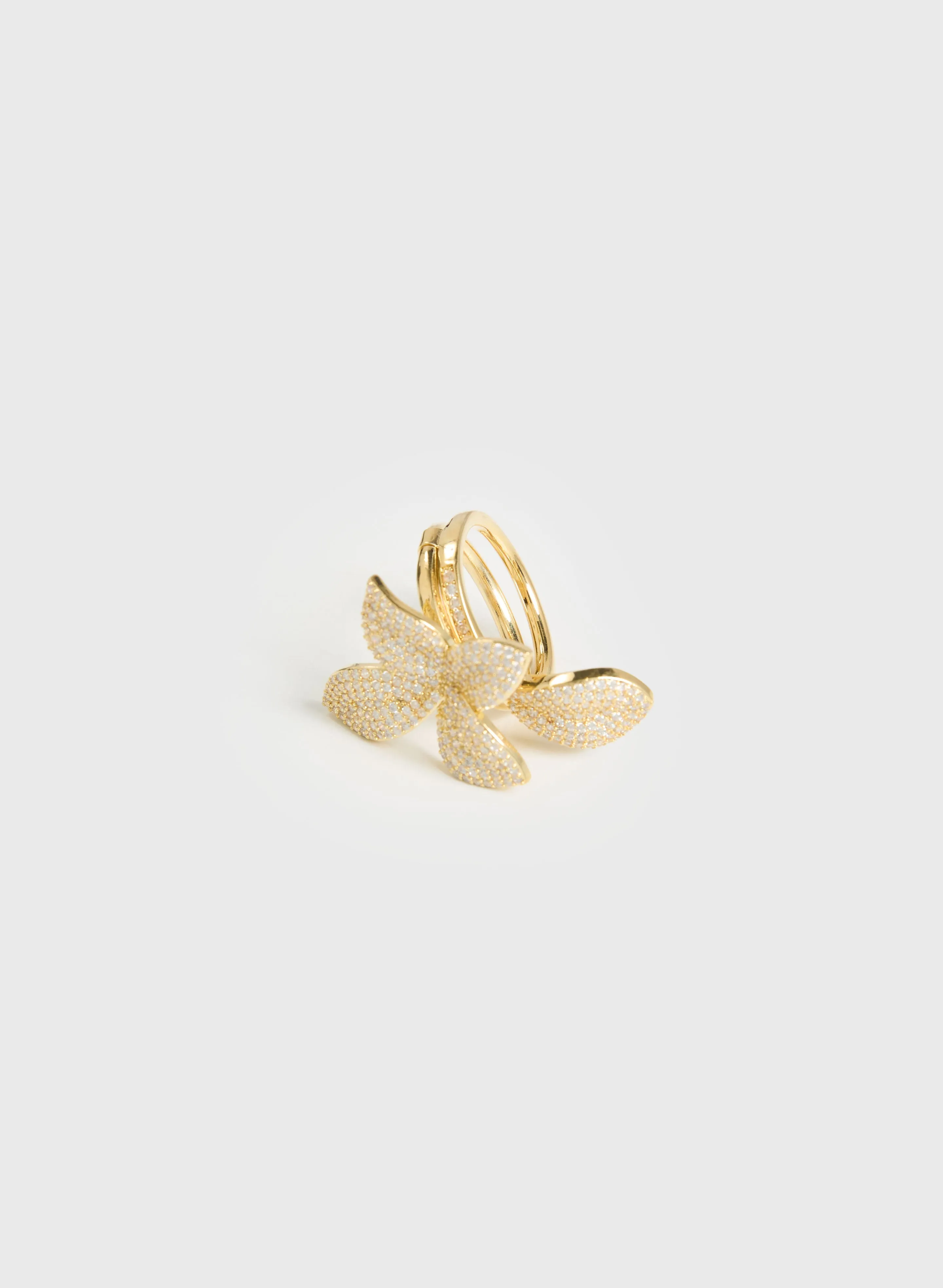 Floral Motif Pavé Ring sold by Melanie Lyne