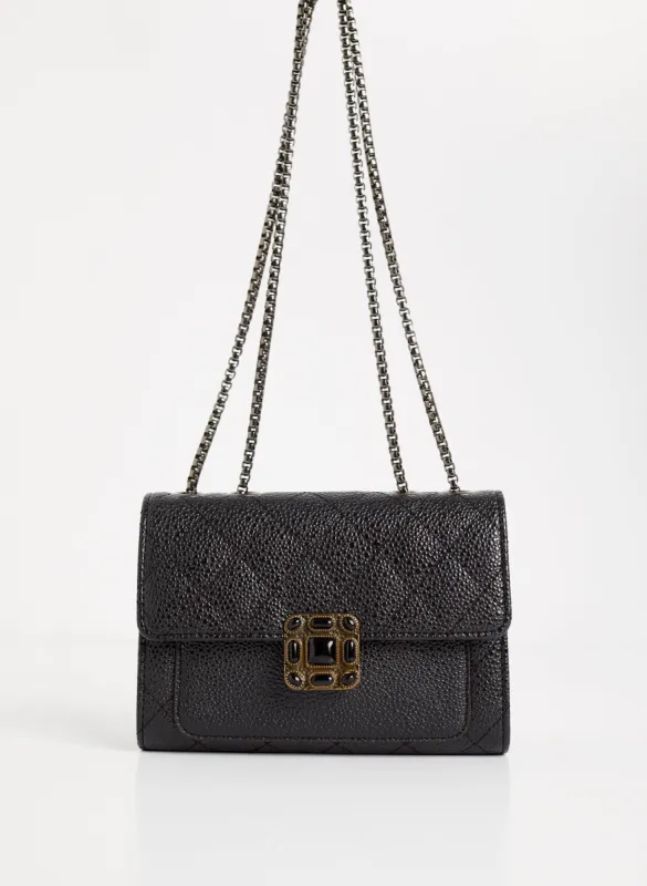 Stone Detail Quilted Clutch sold by Melanie Lyne