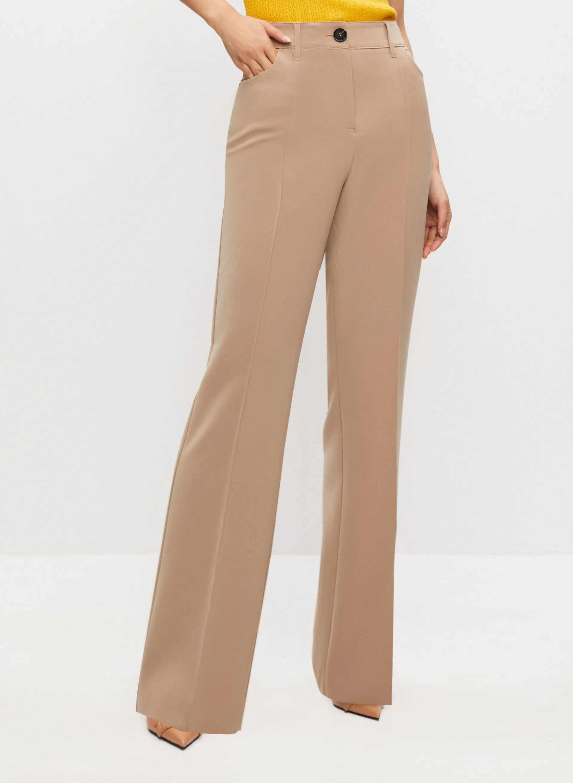 Pleated Flare Leg Pants sold by Melanie Lyne