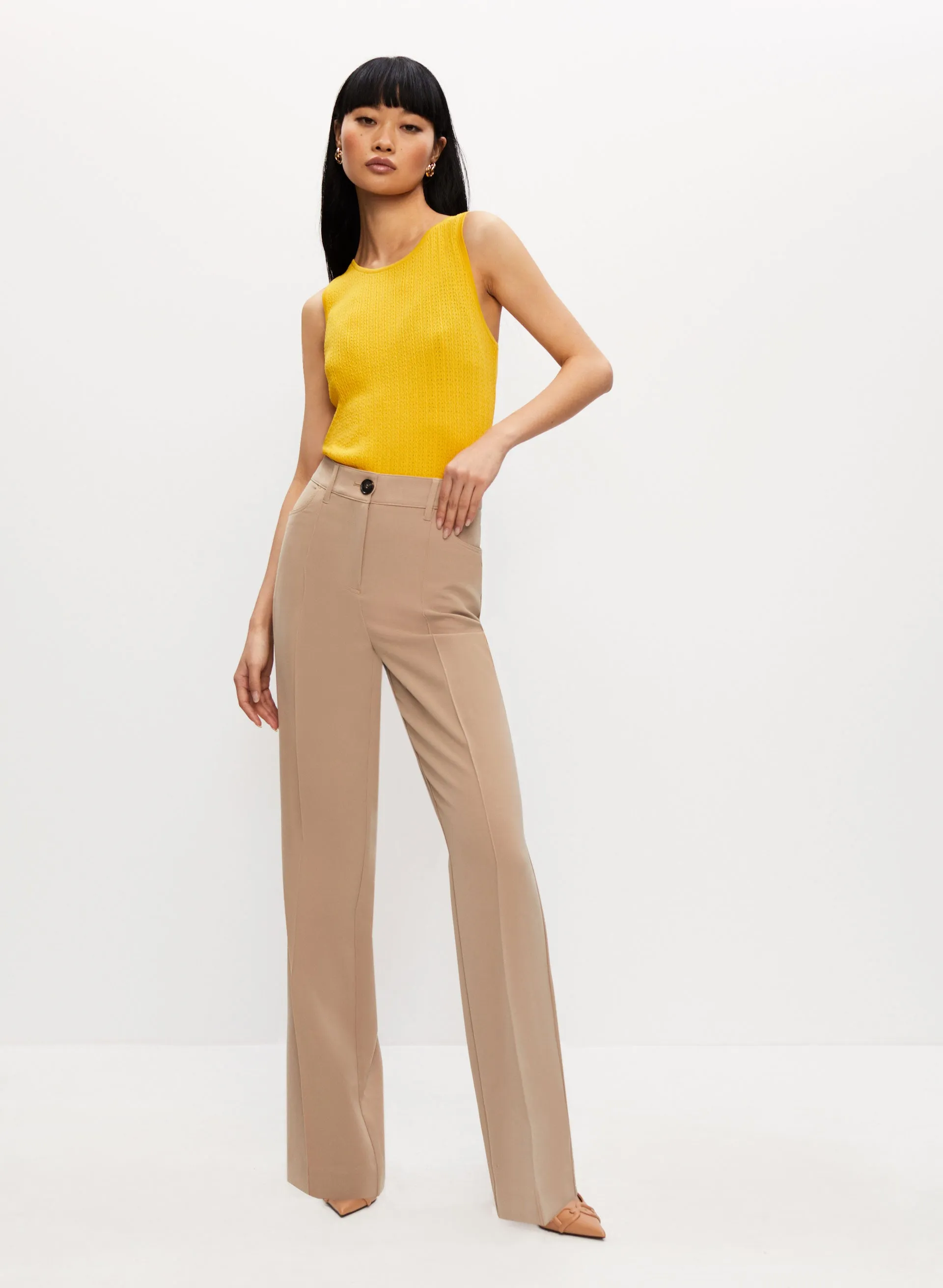 Pleated Flare Leg Pants sold by Melanie Lyne product image thumbnail 3