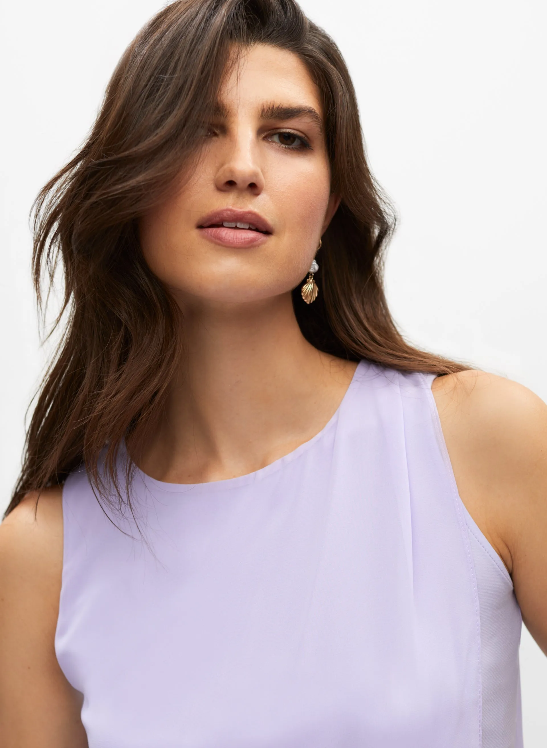 Sleeveless Chiffon Overlay Tunic sold by Melanie Lyne product image thumbnail 2