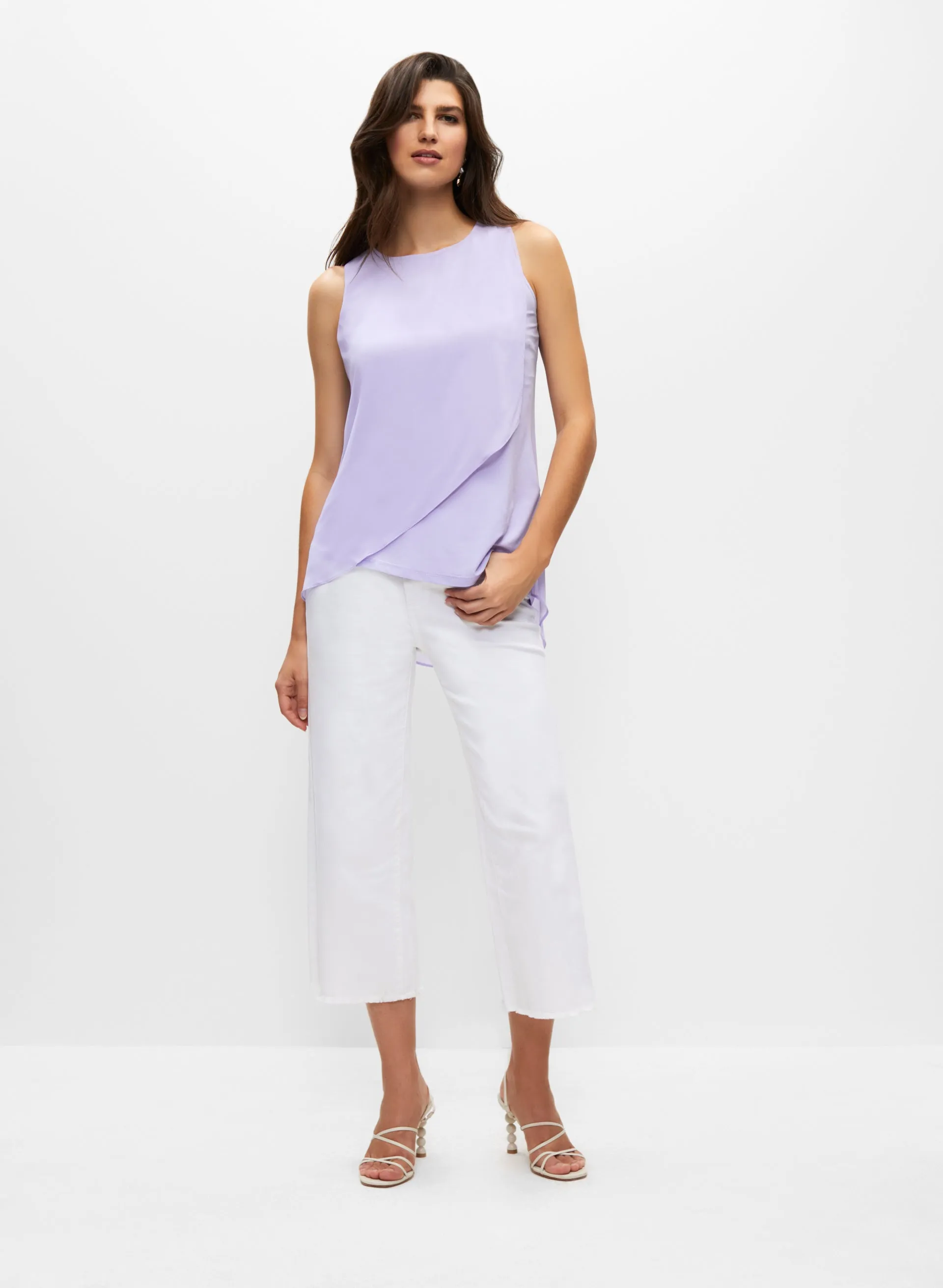 Sleeveless Chiffon Overlay Tunic sold by Melanie Lyne product image thumbnail 3