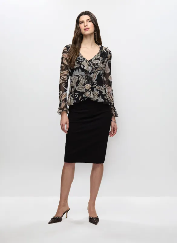 Ruffle Sleeve Top & Pencil Skirt sold by Melanie Lyne