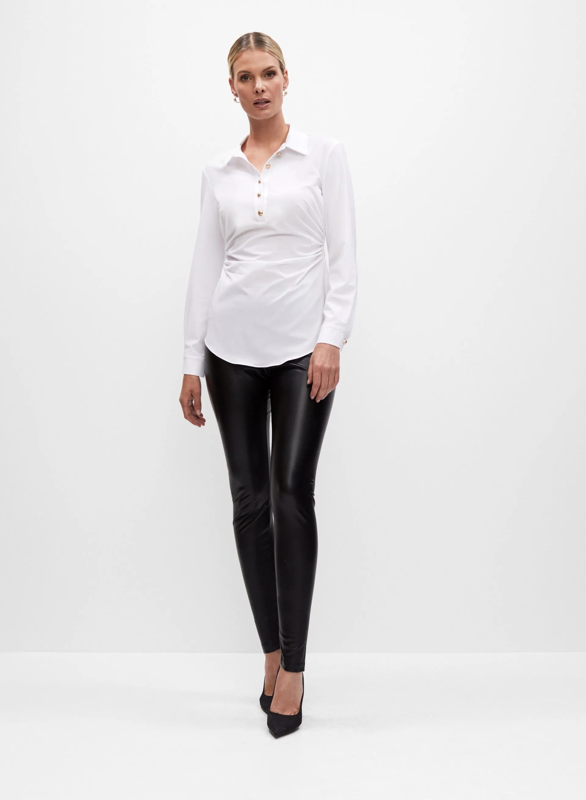 Joseph Ribkoff - Ruched Detail Blouse sold by Melanie Lyne product image thumbnail 4