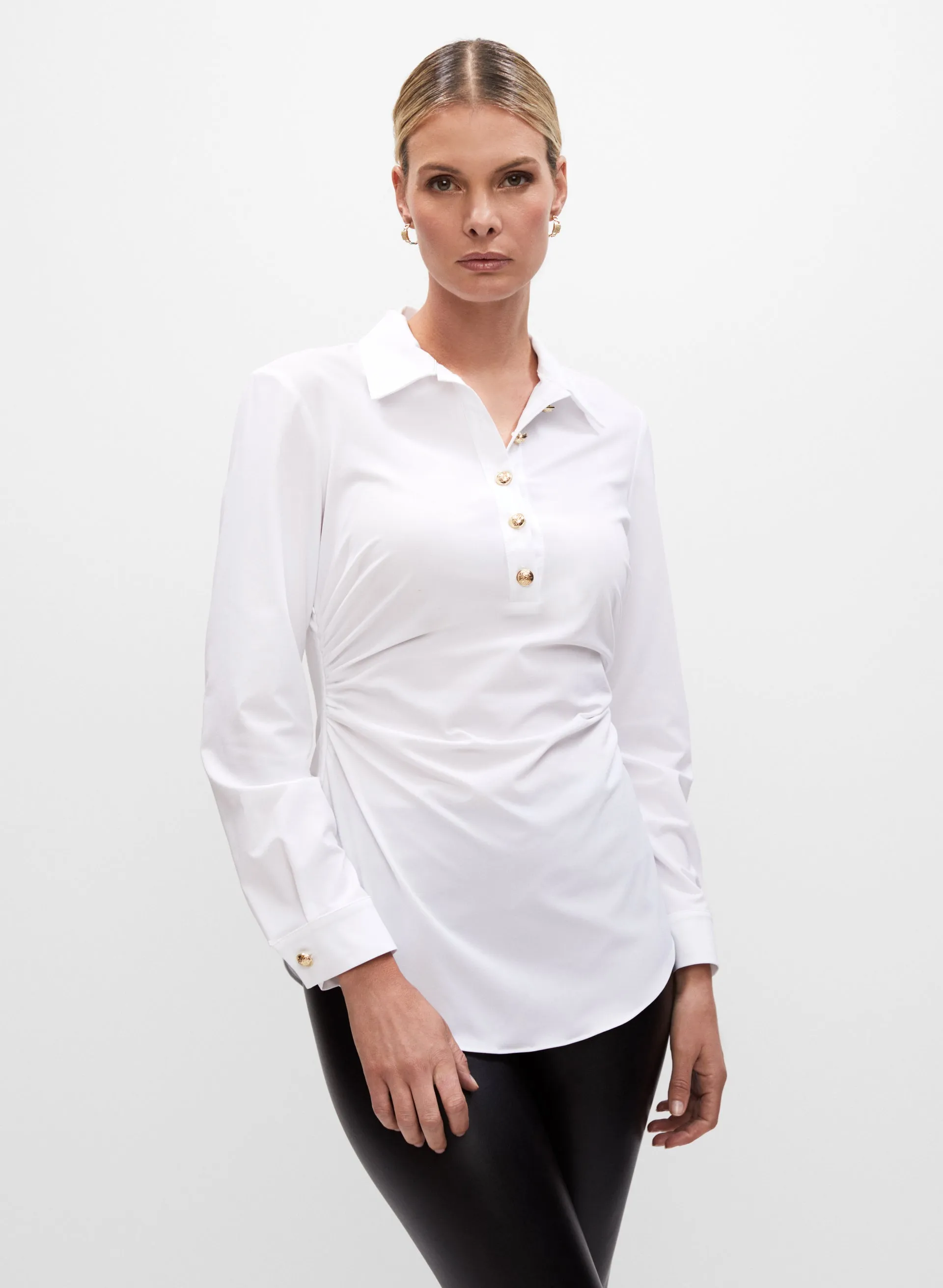 Joseph Ribkoff - Ruched Detail Blouse sold by Melanie Lyne