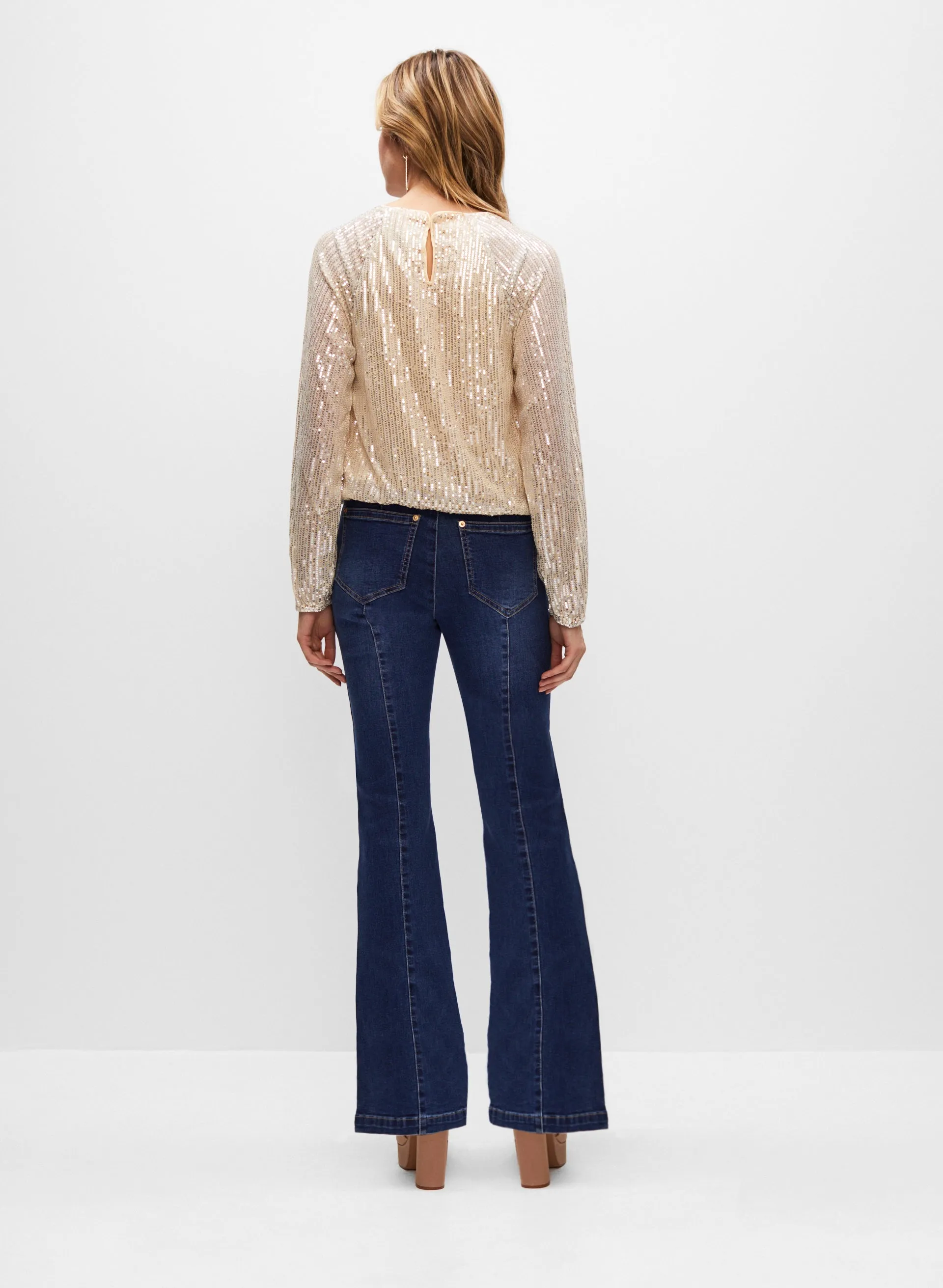 Sequin Puff Sleeve Top sold by Melanie Lyne product image thumbnail 3