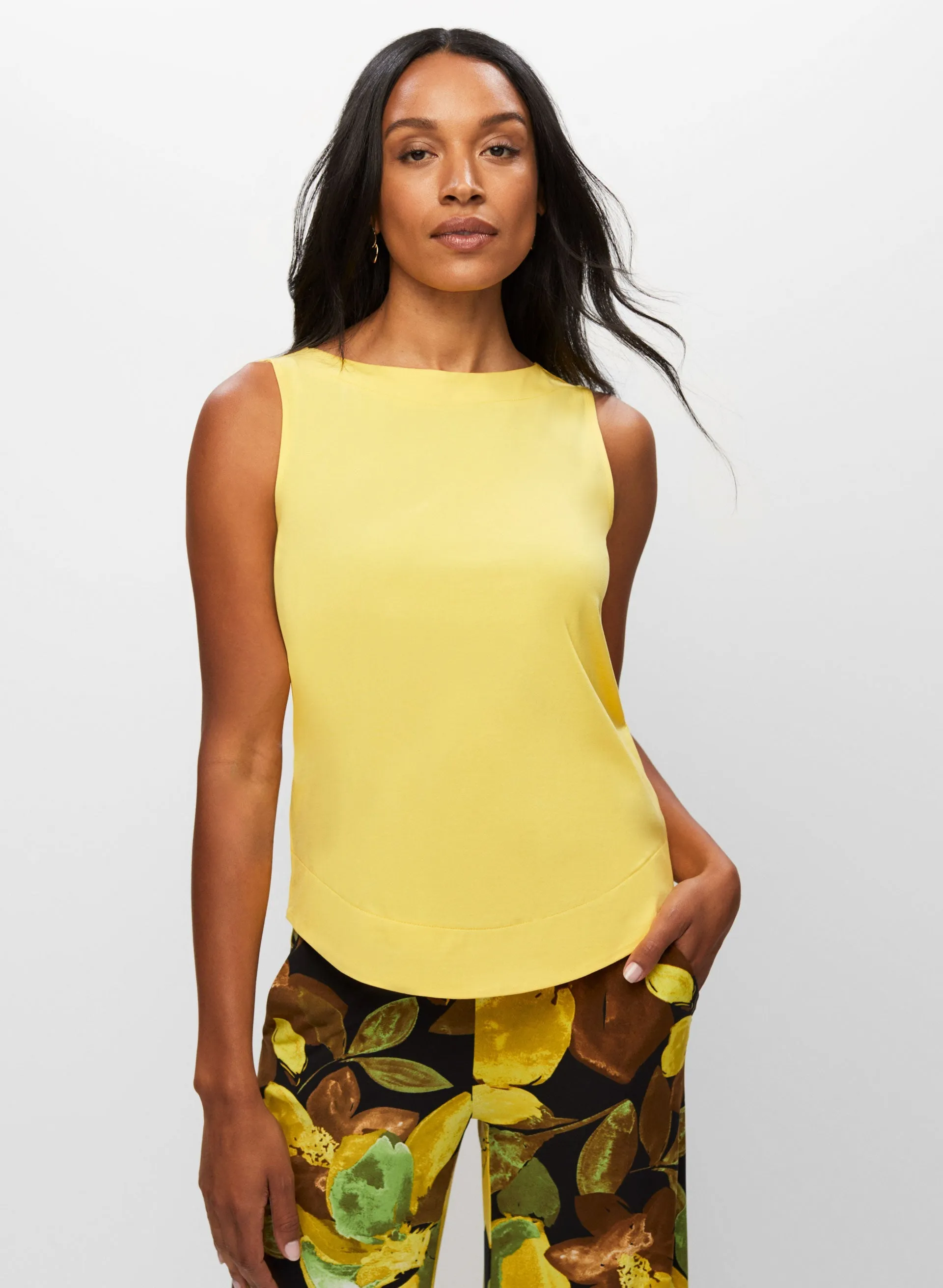 Sleeveless Boat Neck Top sold by Melanie Lyne product image thumbnail 5