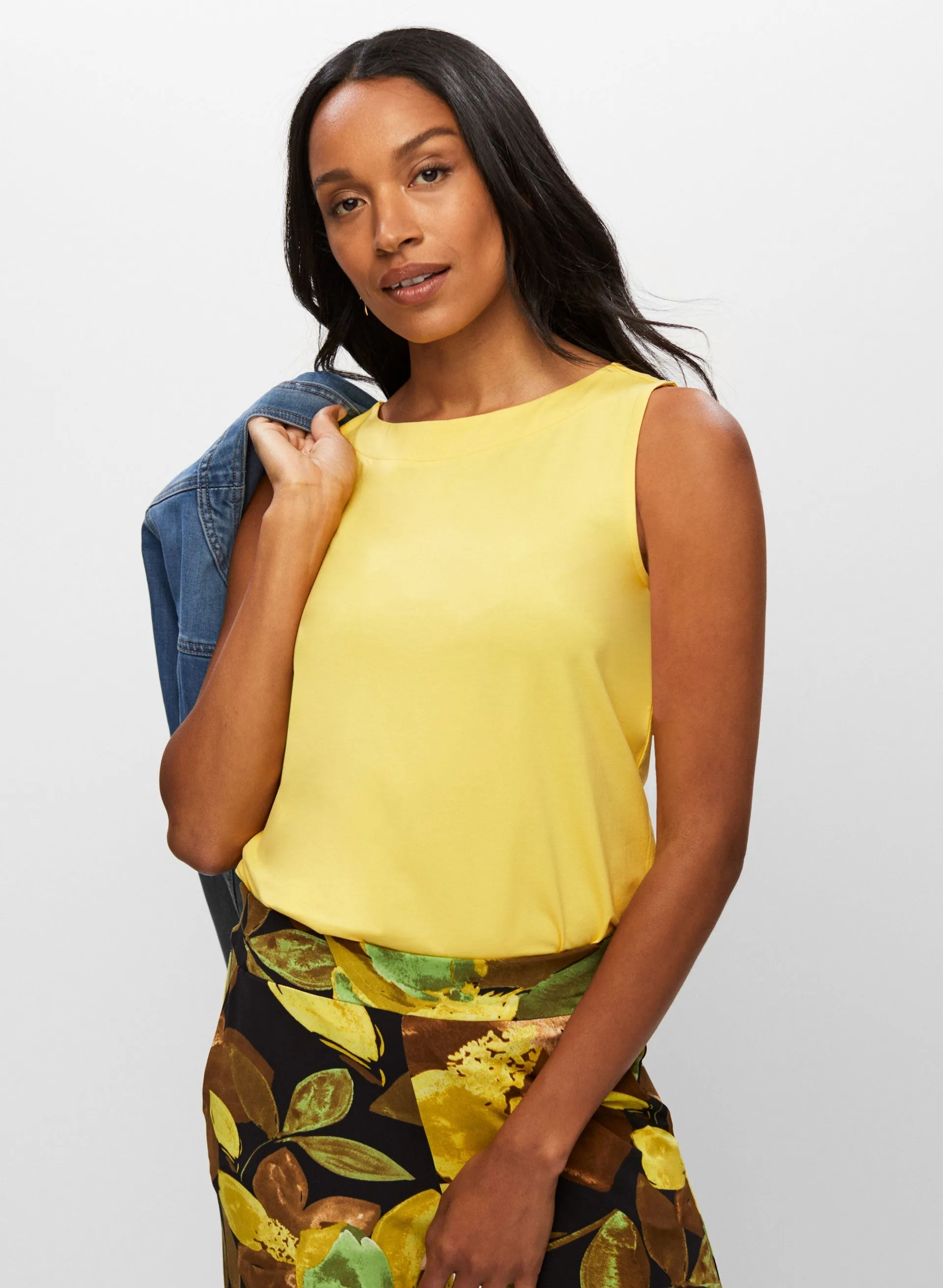 Sleeveless Boat Neck Top sold by Melanie Lyne