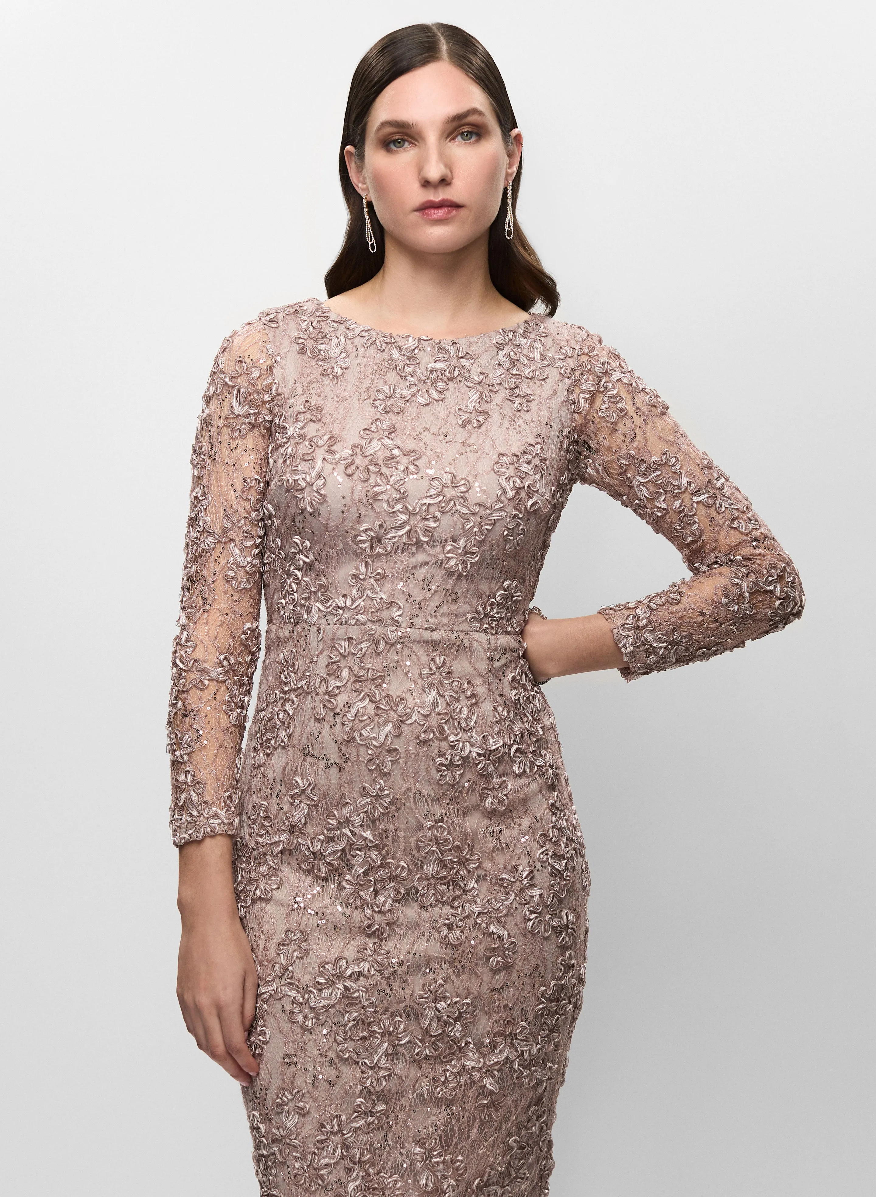 Floral Soutache Detail Dress sold by Melanie Lyne product image thumbnail 2