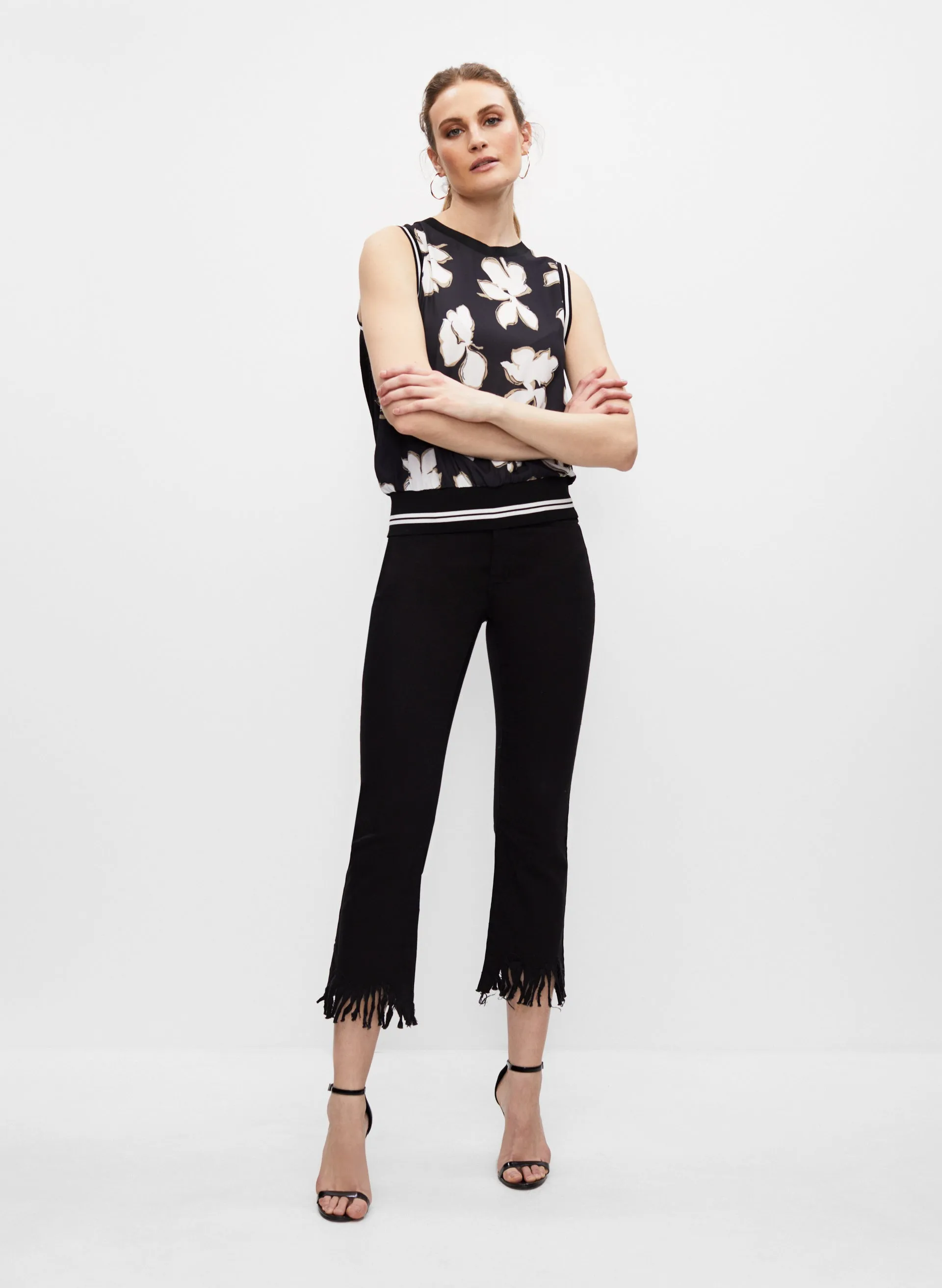 Frank Lyman - Fringe Detail Tencel Jeans sold by Melanie Lyne product image thumbnail 3