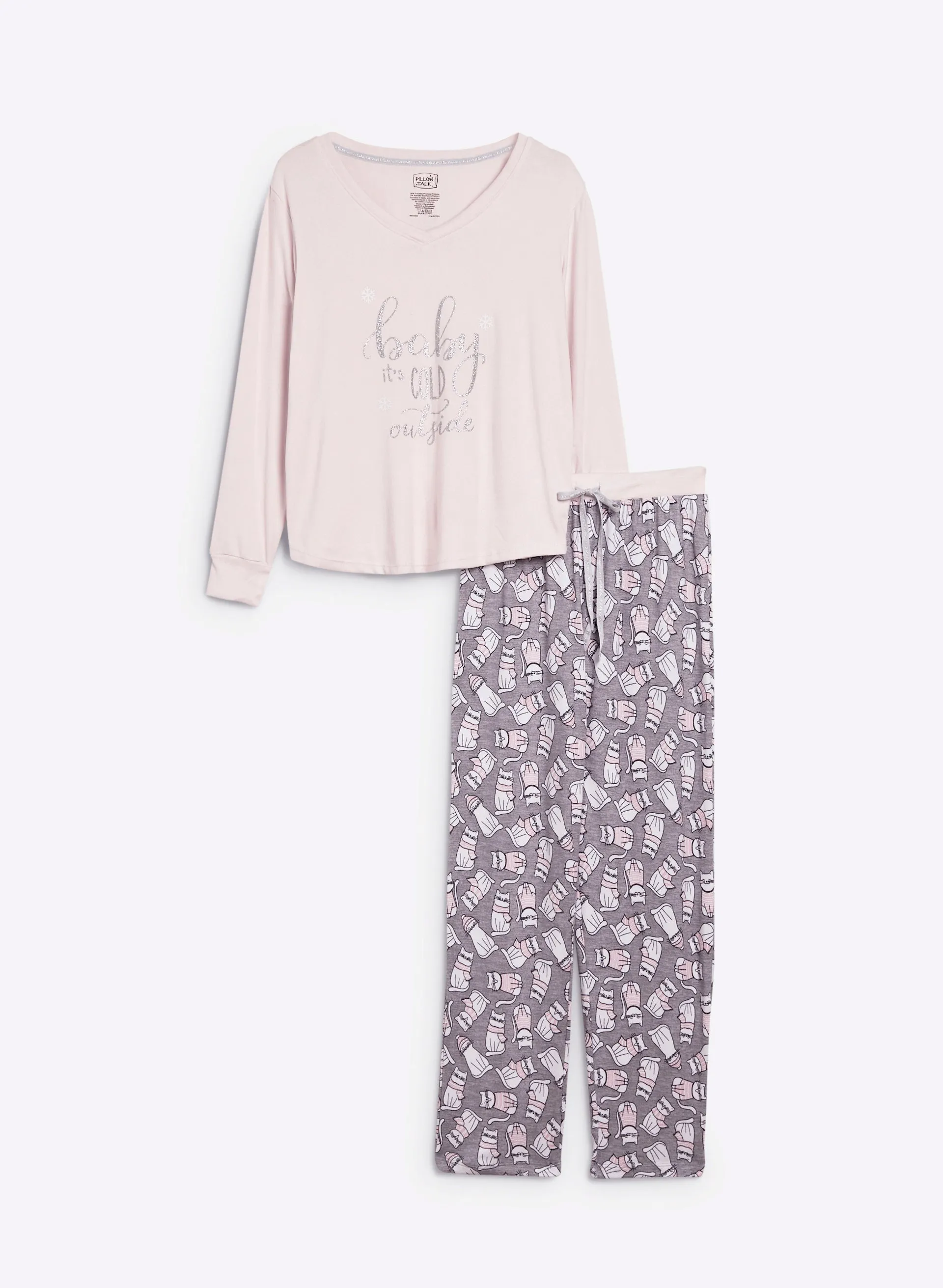 Text Print Pyjama Set sold by Melanie Lyne product image thumbnail 3