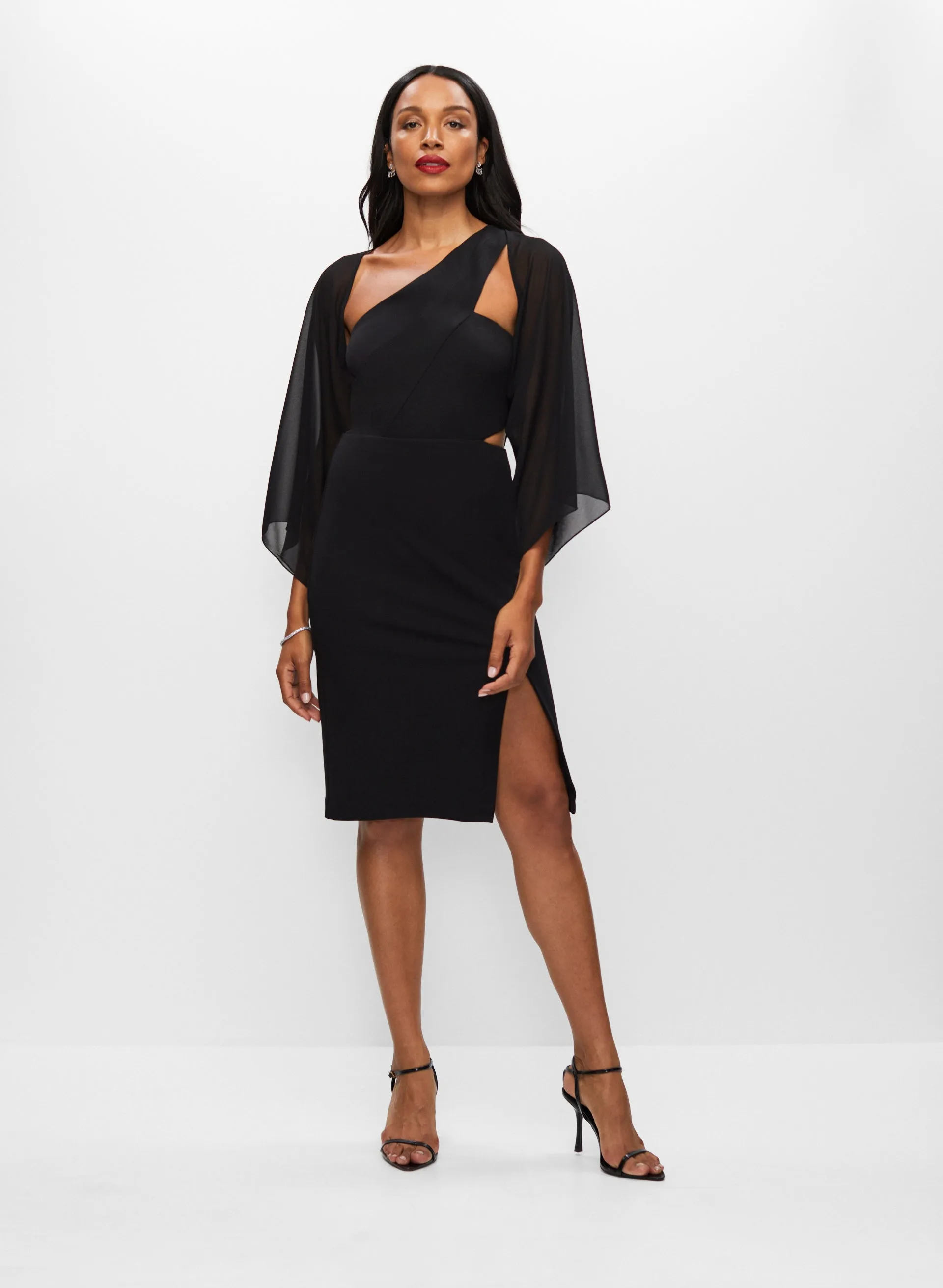 Long Sleeve Chiffon Bolero sold by Melanie Lyne product image thumbnail 3