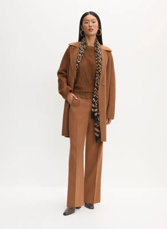 Wool-Blend Coat & Wide Leg Pants sold by Melanie Lyne