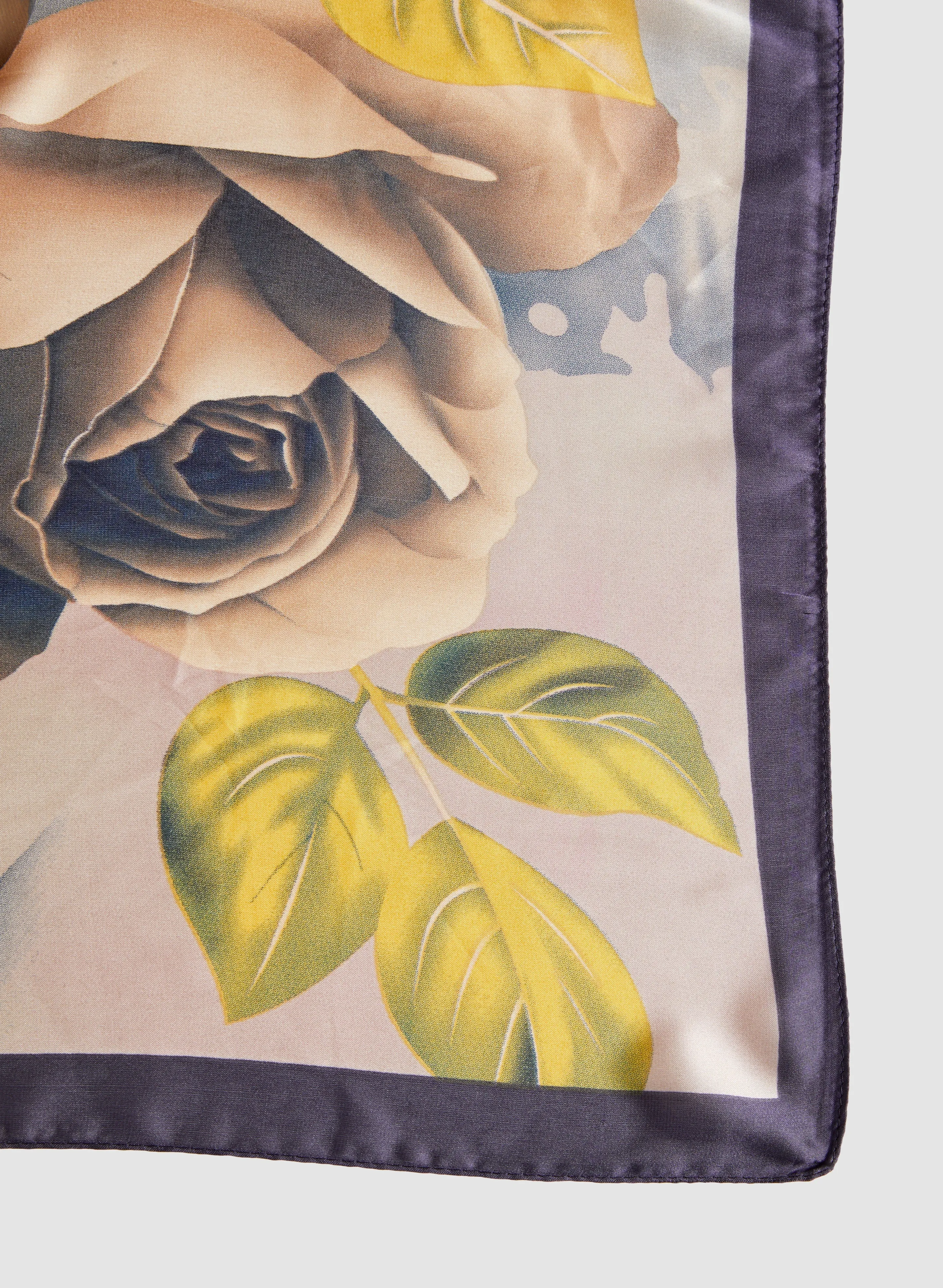 Floral & Leaf Print Square Scarf sold by Melanie Lyne product image thumbnail 2