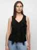 Sleeveless Cascading Ruffle Top sold by Melanie Lyne