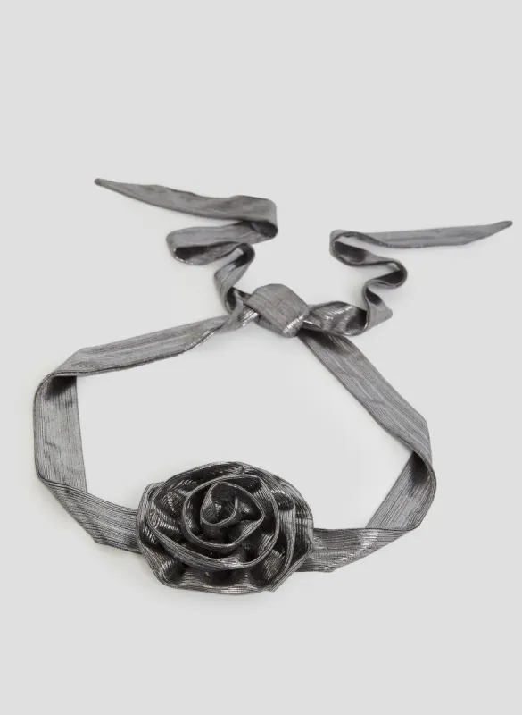 Metallic Rosette Tie Belt sold by Melanie Lyne