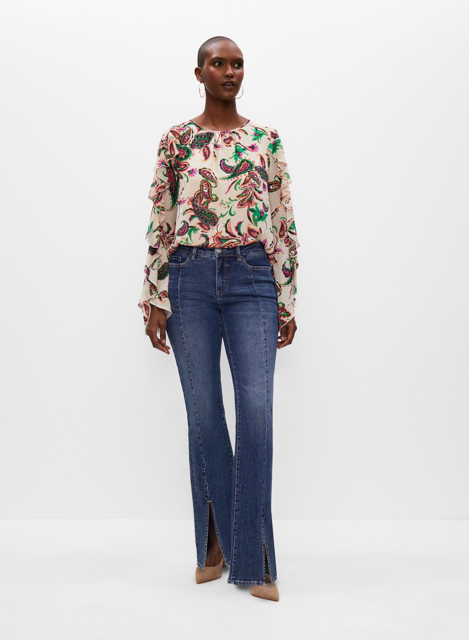 Paisley Print Blouse sold by Melanie Lyne product image thumbnail 5