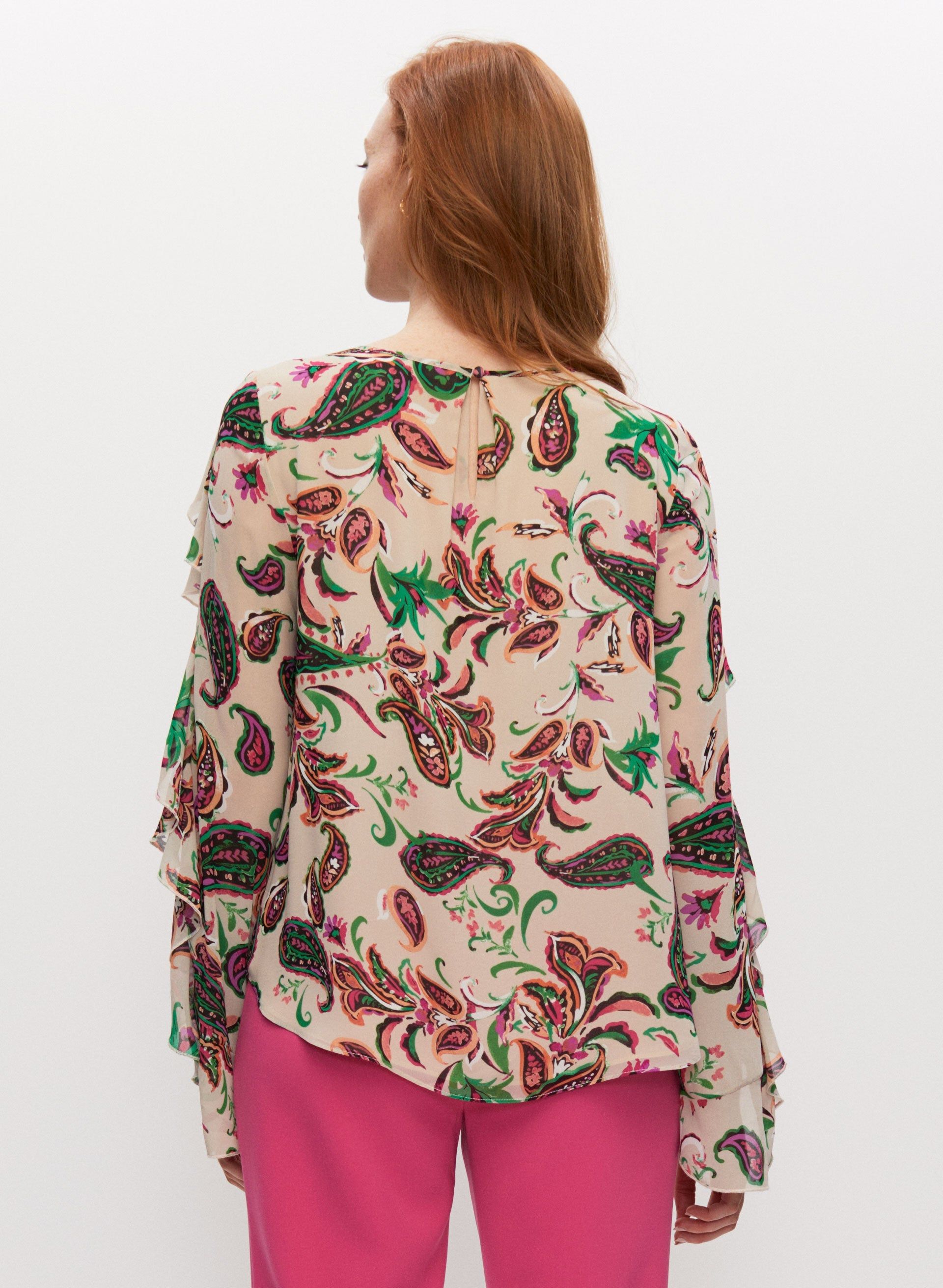 Paisley Print Blouse sold by Melanie Lyne product image thumbnail 4