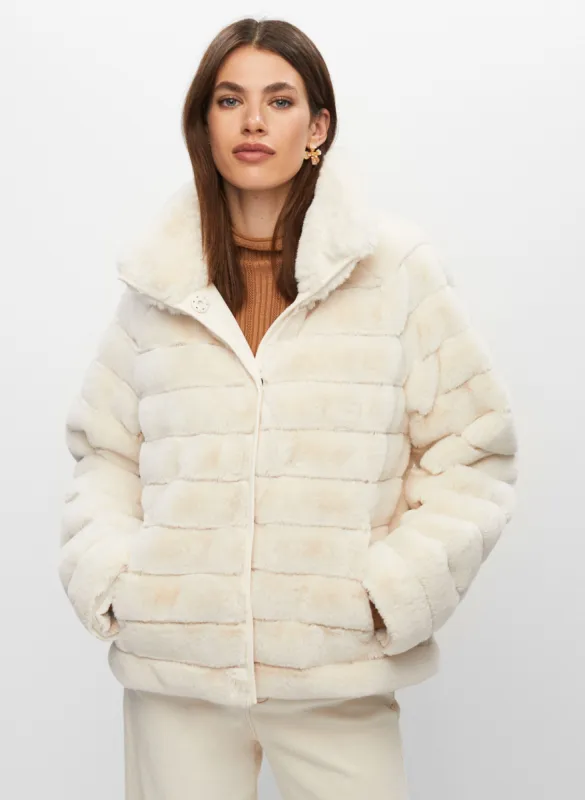 Vegan Fur Reversible Coat sold by Melanie Lyne