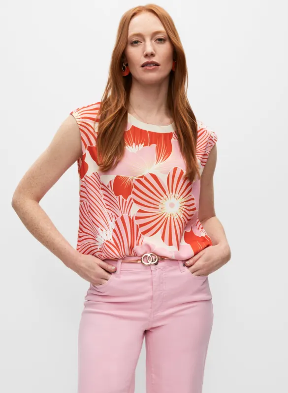 Floral Print Crew Neck Blouse sold by Melanie Lyne