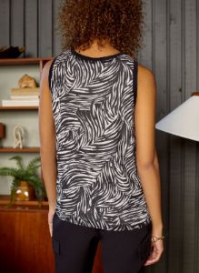 Zebra Print Sleeveless Blouse sold by Melanie Lyne