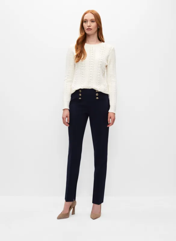 Amber Button Detail Pants sold by Melanie Lyne