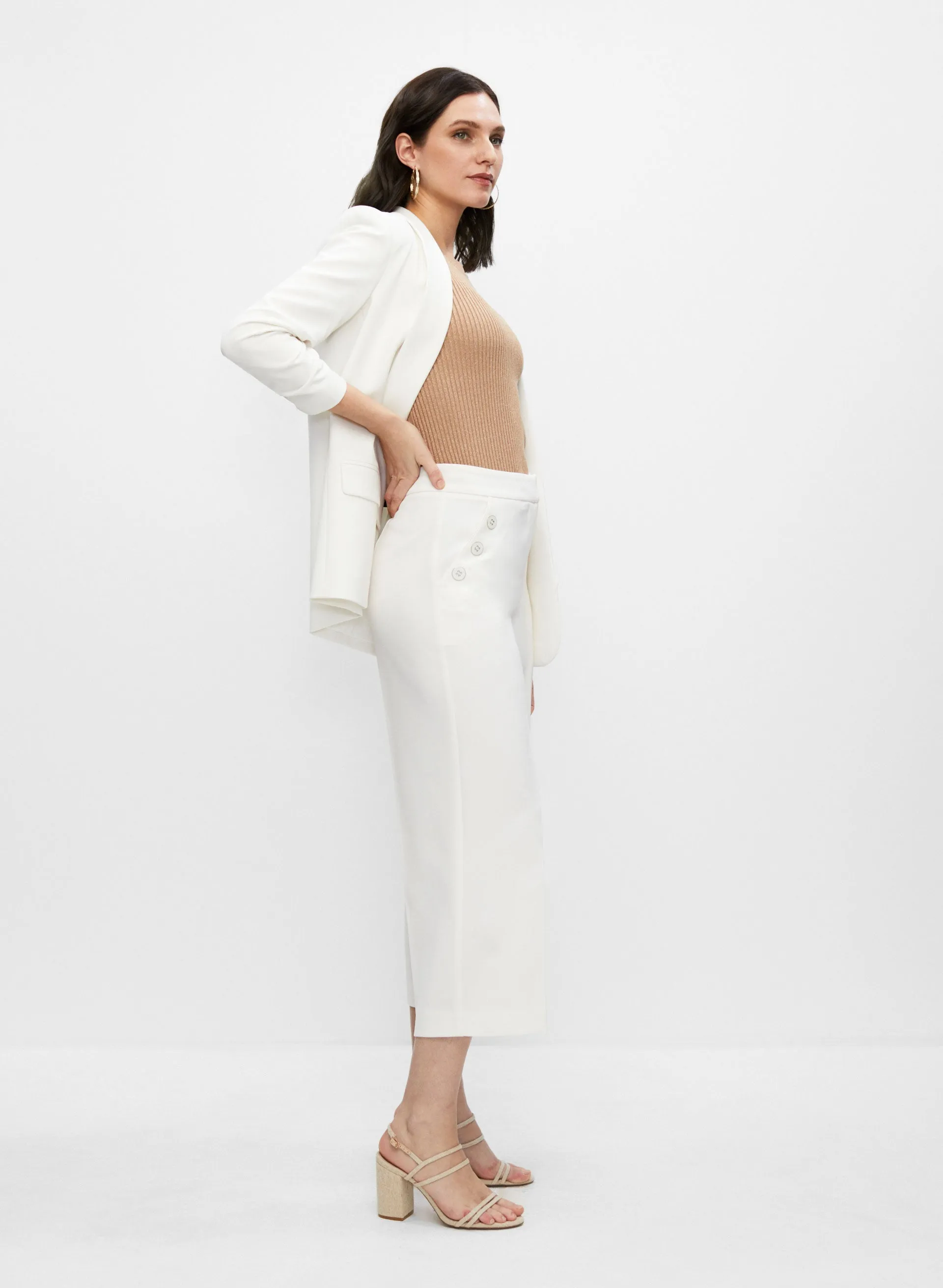 Button Detail Culotte Pants sold by Melanie Lyne product image thumbnail 5