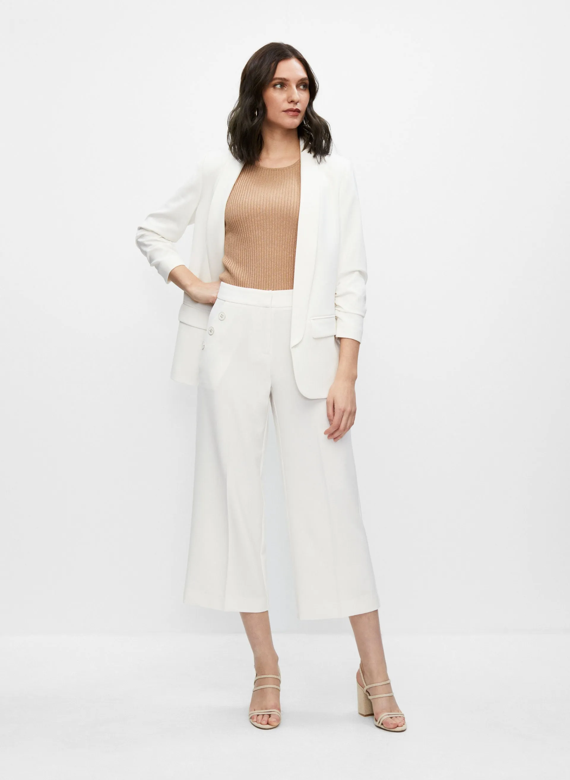 Button Detail Culotte Pants sold by Melanie Lyne product image thumbnail 3