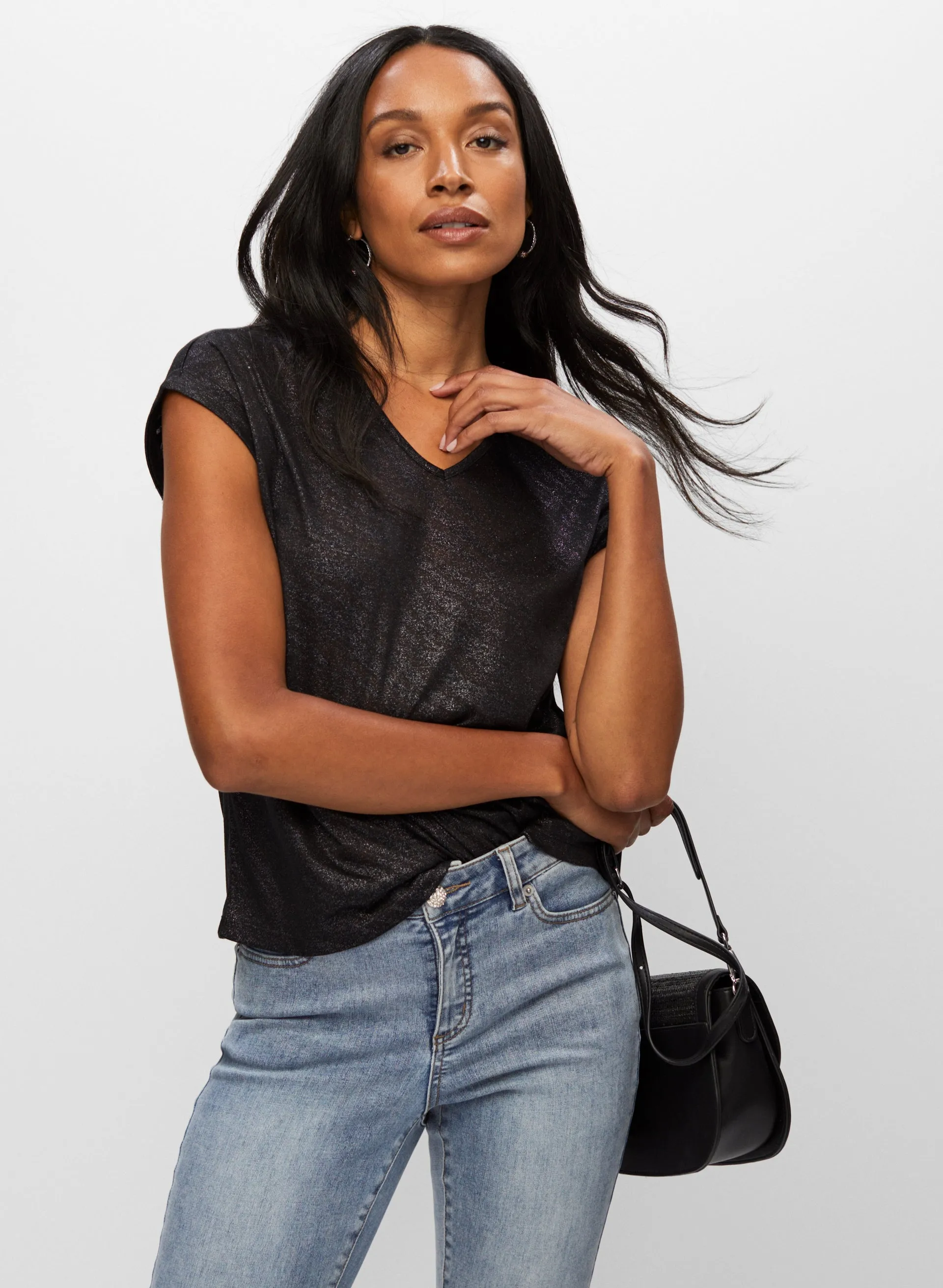 Metallic Zebra Motif Tee sold by Melanie Lyne