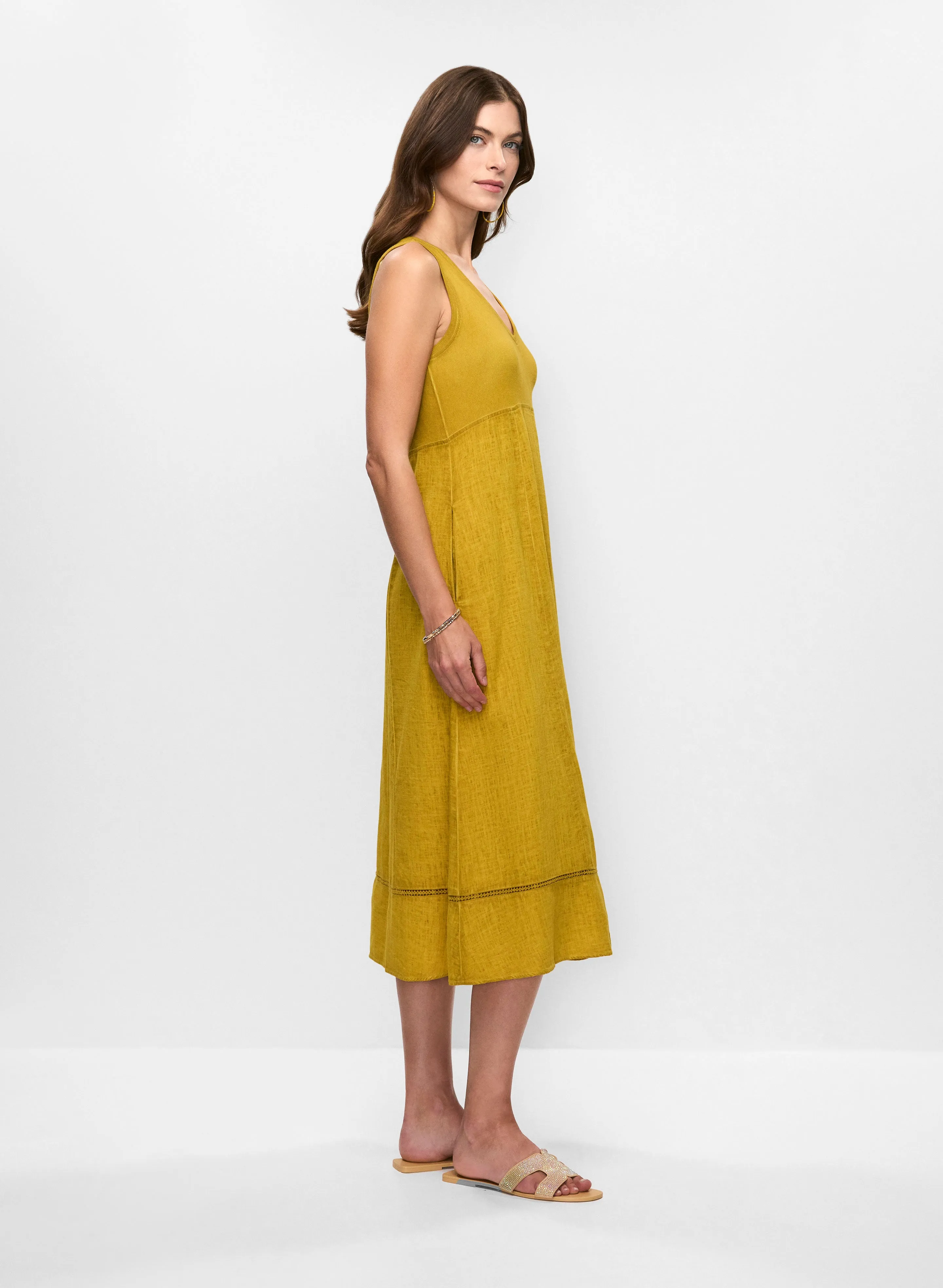 Sleeveless Linen-Blend Dress sold by Melanie Lyne product image thumbnail 2