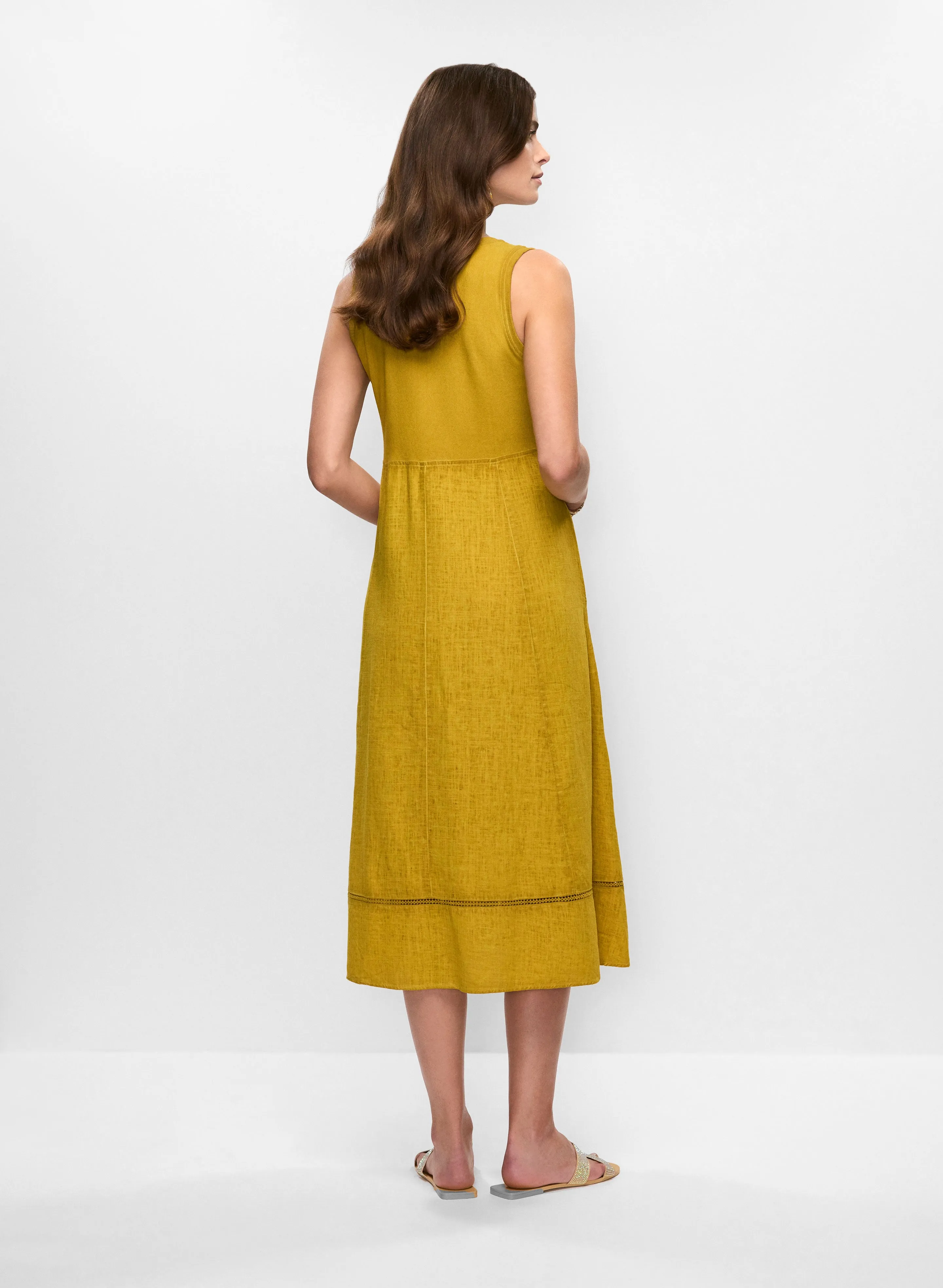 Sleeveless Linen-Blend Dress sold by Melanie Lyne product image thumbnail 4