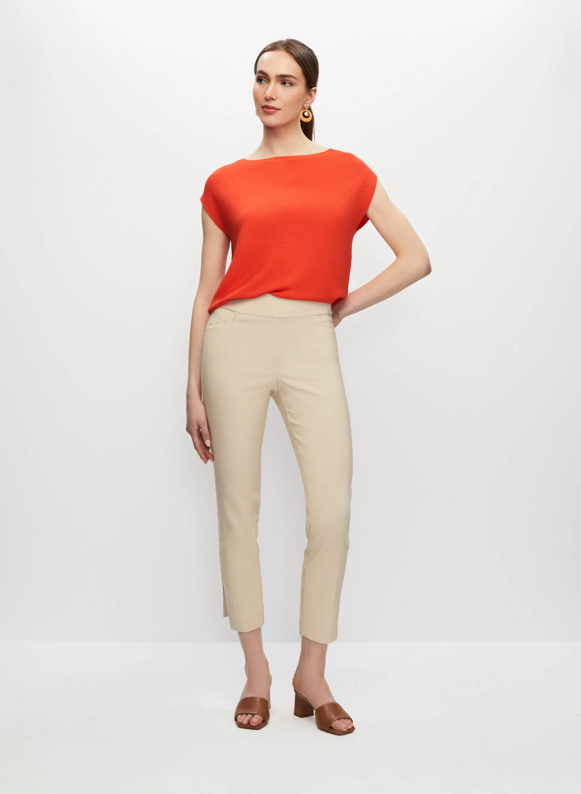 Pull-On Slim Leg Capris sold by Melanie Lyne product image thumbnail 3