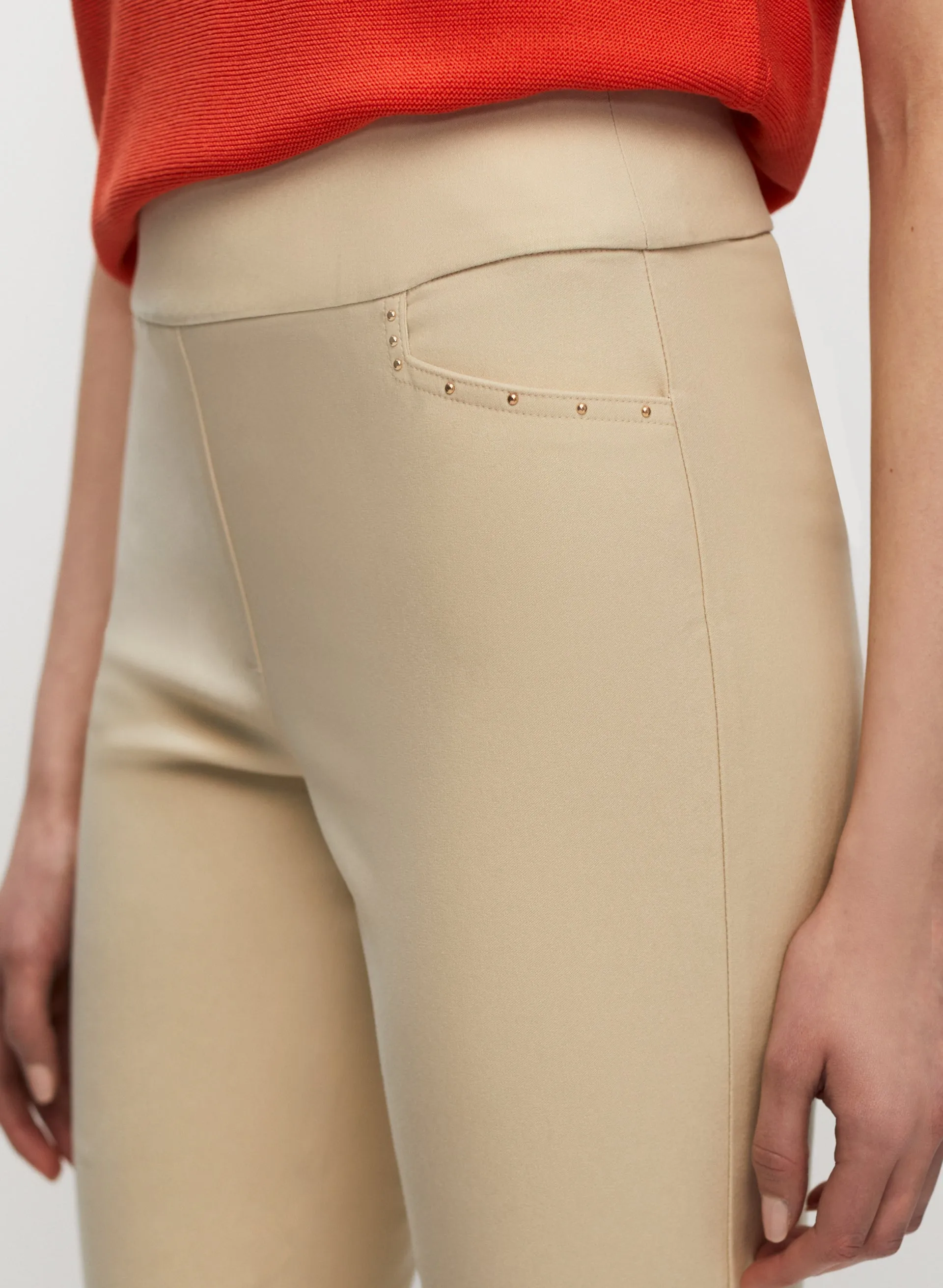 Pull-On Slim Leg Capris sold by Melanie Lyne product image thumbnail 4