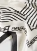 Stripe & Chain Link Print Square Scarf sold by Melanie Lyne