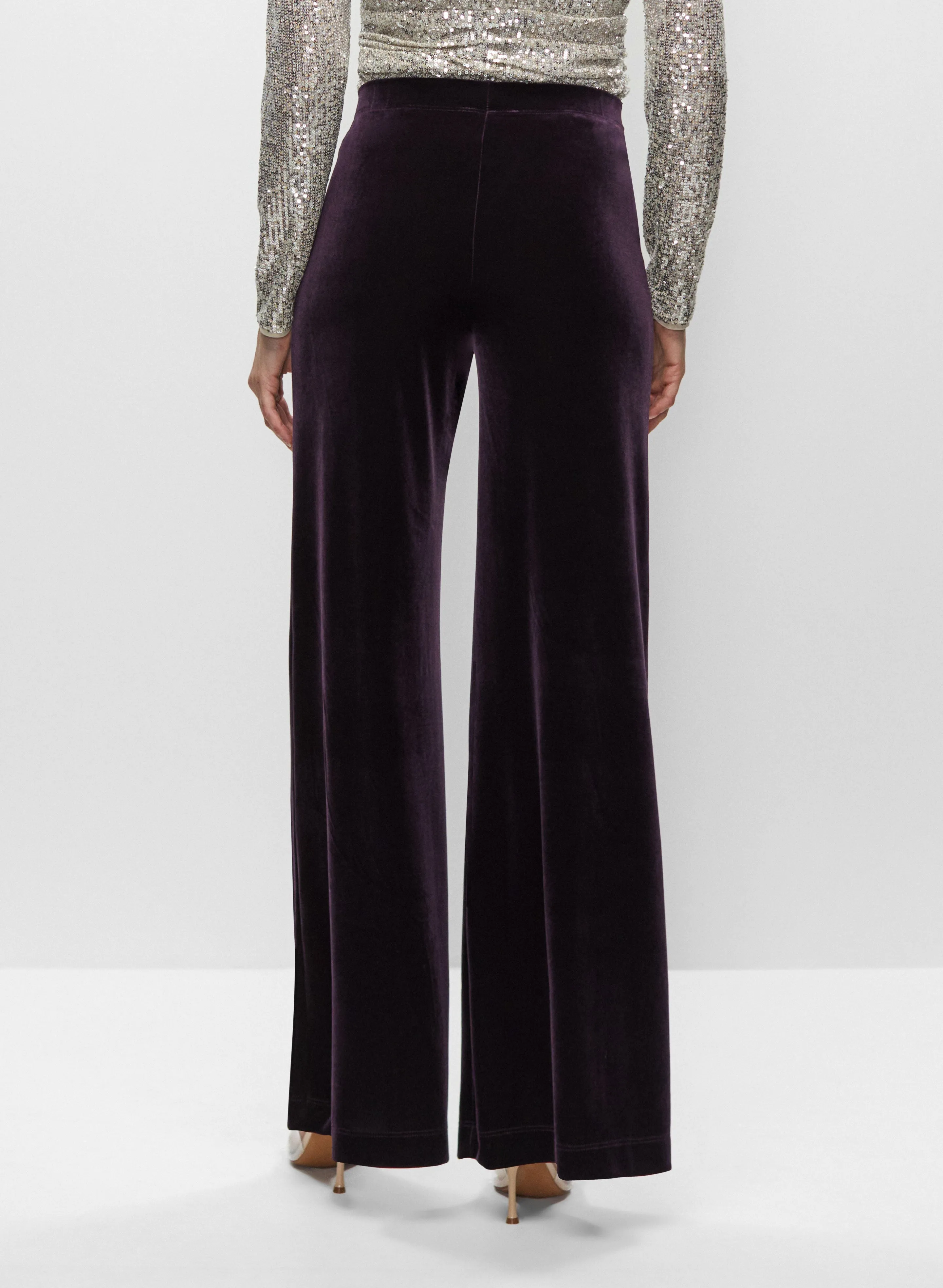 Velour Wide Leg Pull-On Pants sold by Melanie Lyne product image thumbnail 2