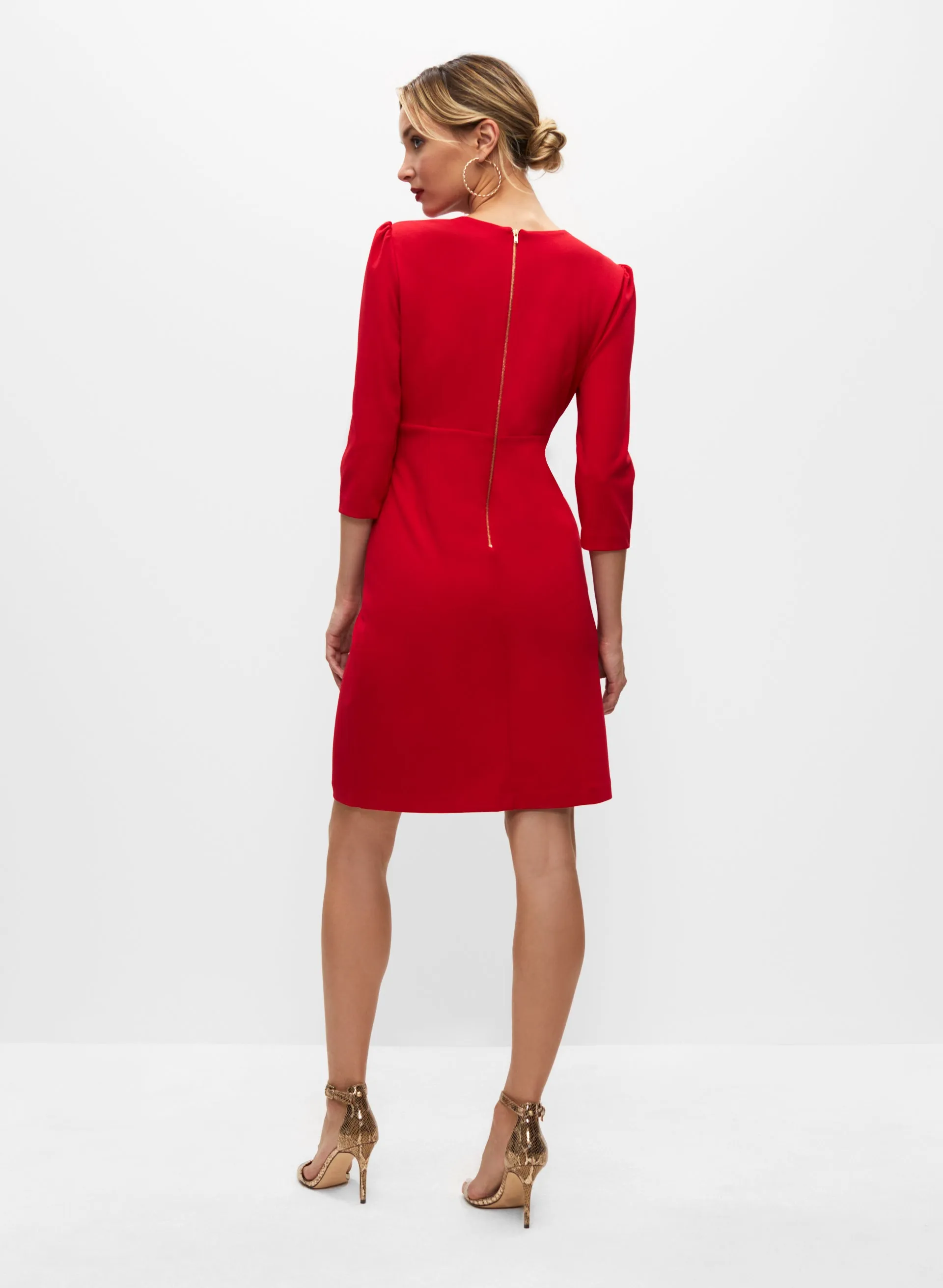 Faux Wrap Flounce Dress sold by Melanie Lyne product image thumbnail 2