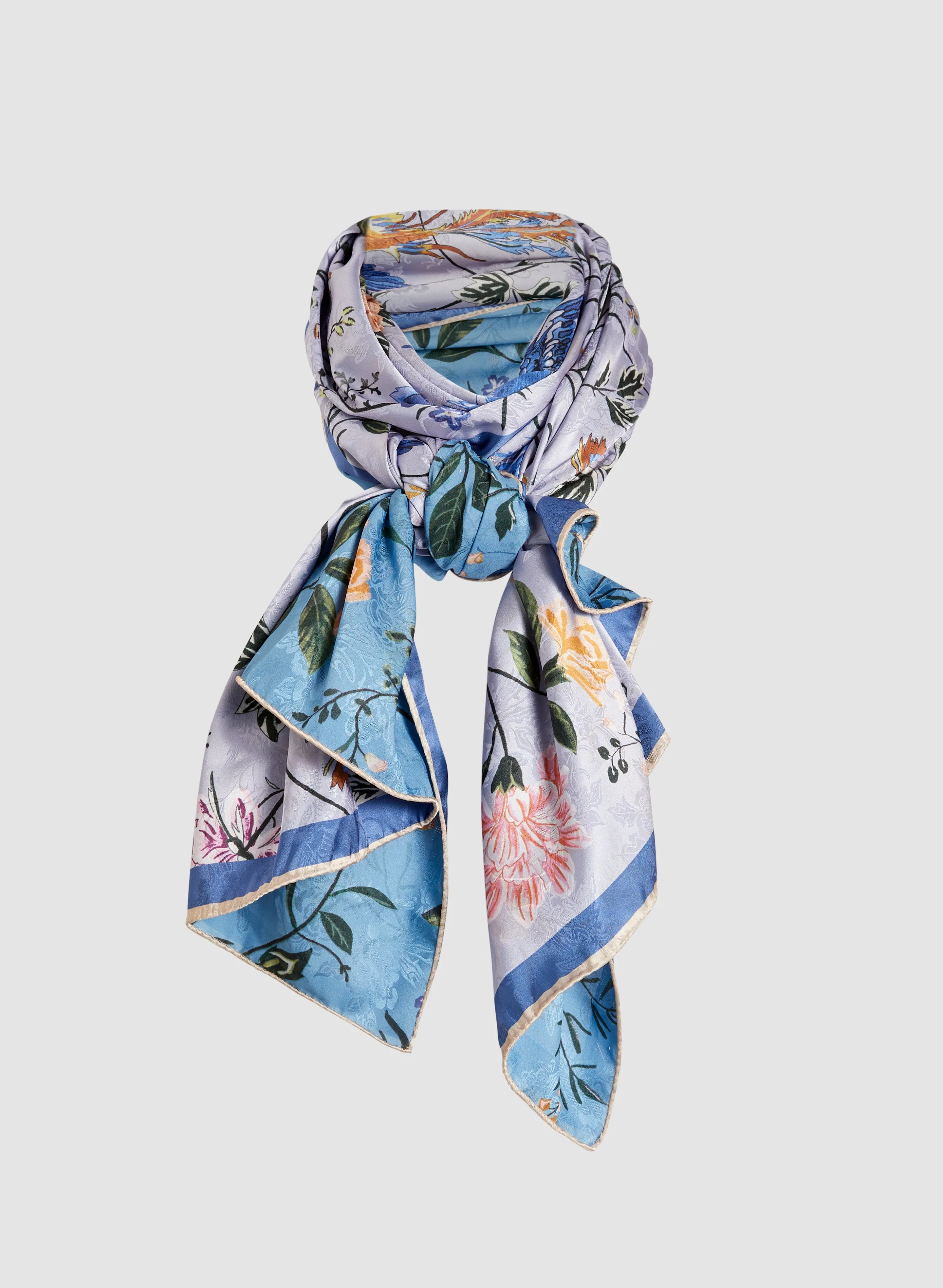 Floral & Bird Print Oblong Scarf sold by Melanie Lyne