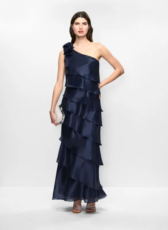 One-Shoulder Tiered Evening Dress sold by Melanie Lyne