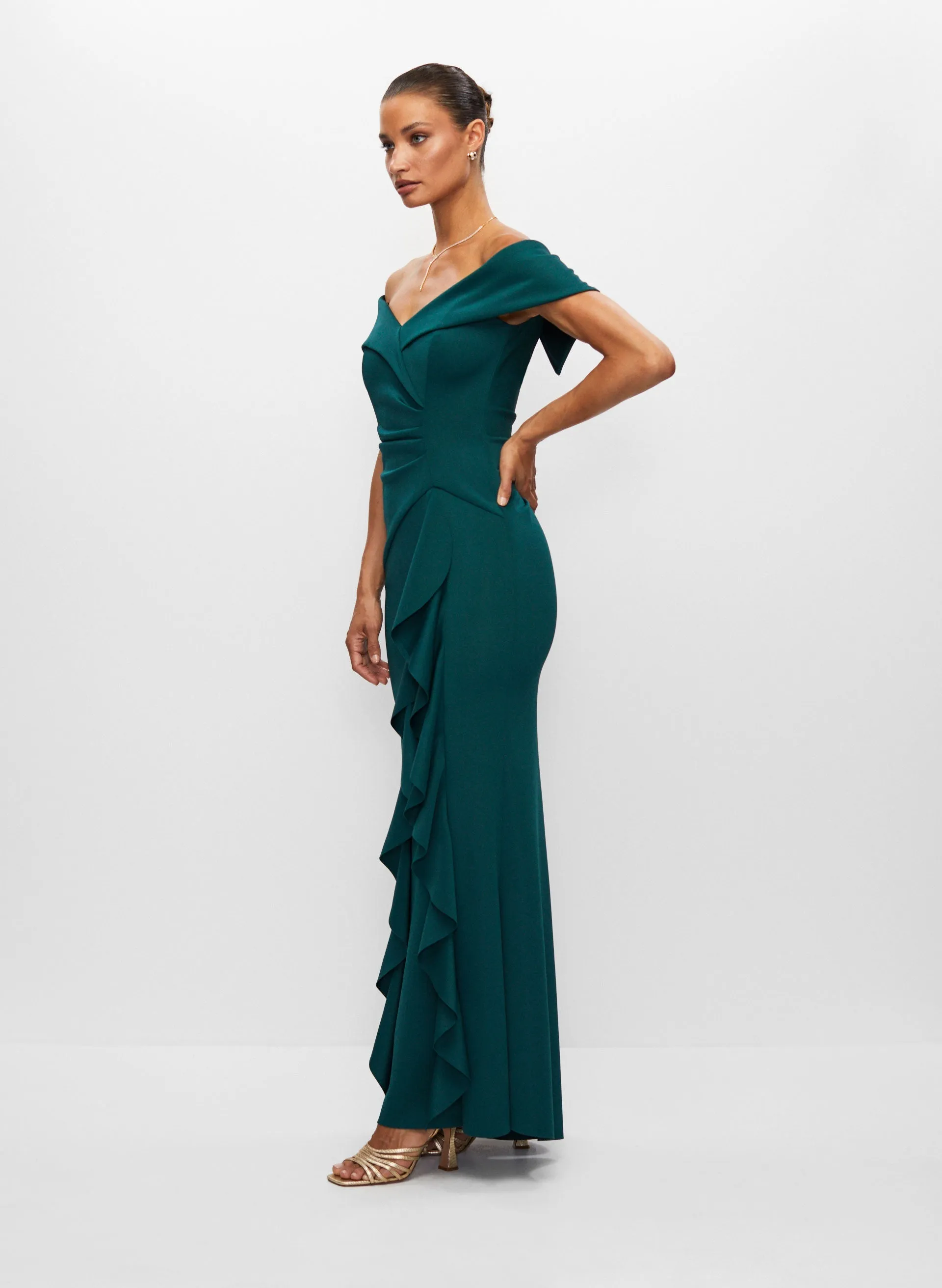 Sweetheart Neck Ruffle Dress sold by Melanie Lyne product image thumbnail 3