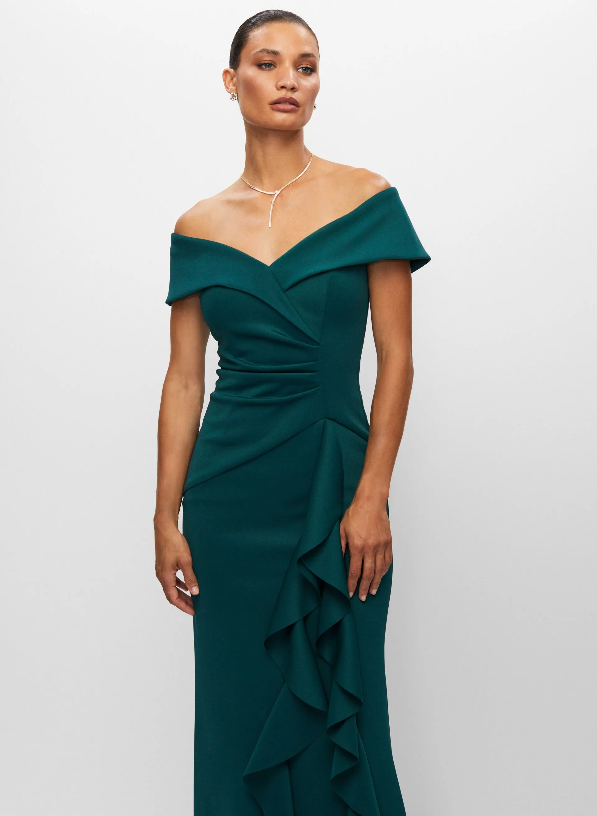 Sweetheart Neck Ruffle Dress sold by Melanie Lyne product image thumbnail 5